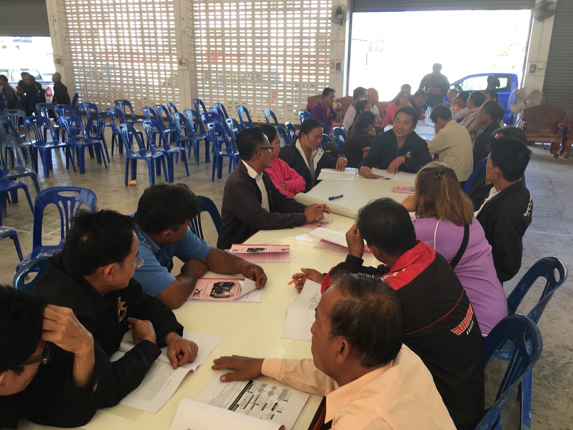 จ.หนองคาย ดำเนินโครงการเสริมสร้างภูมิคุ้มกันทางสังคมและวัฒนธรรม กิจกรรม : ส่งเสริมสนับสนุนการจัดทำแผนชุมชนระดับหมู่บ้าน