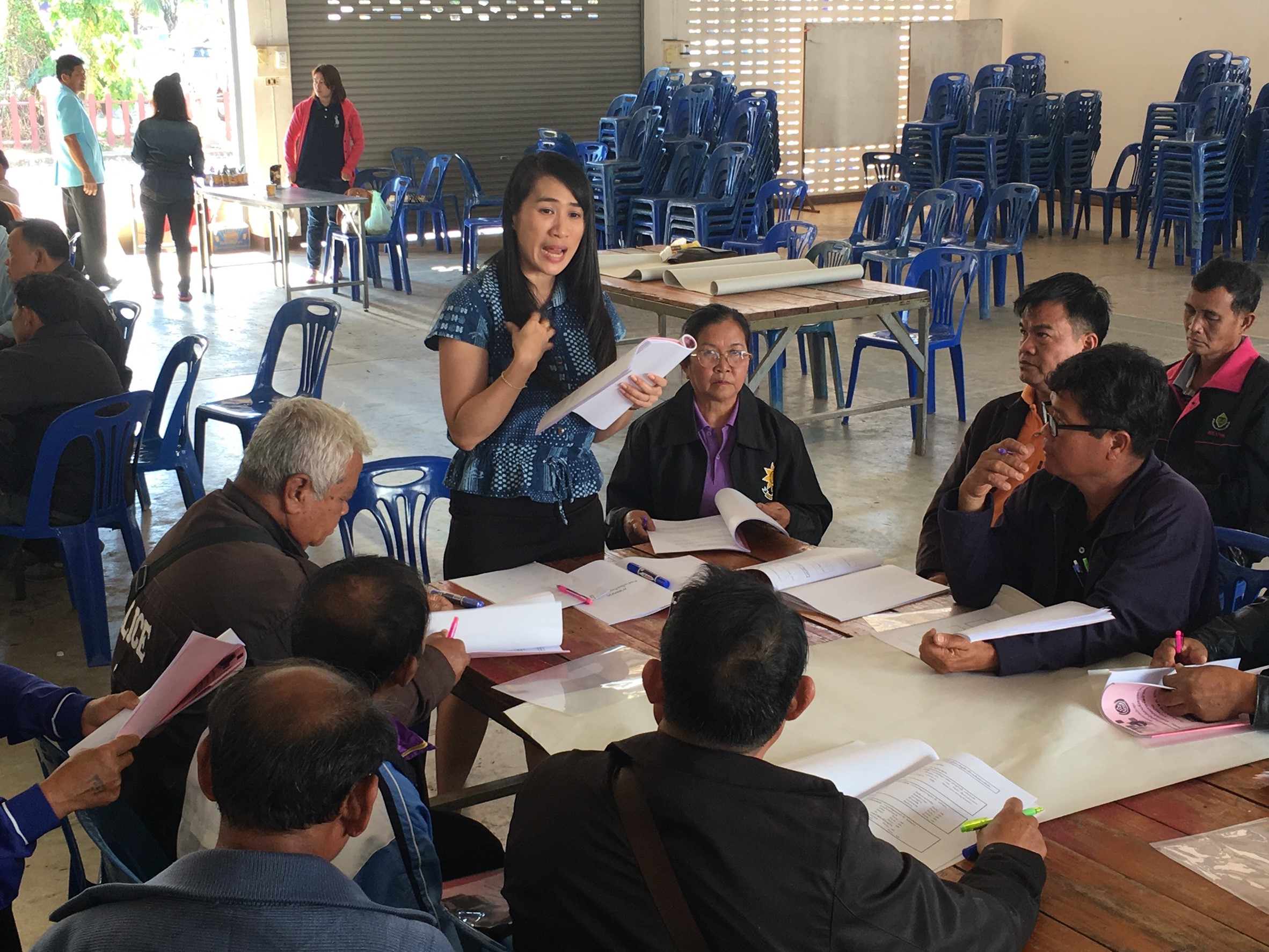 จ.หนองคาย ดำเนินโครงการเสริมสร้างภูมิคุ้มกันทางสังคมและวัฒนธรรม กิจกรรม : ส่งเสริมสนับสนุนการจัดทำแผนชุมชนระดับหมู่บ้าน