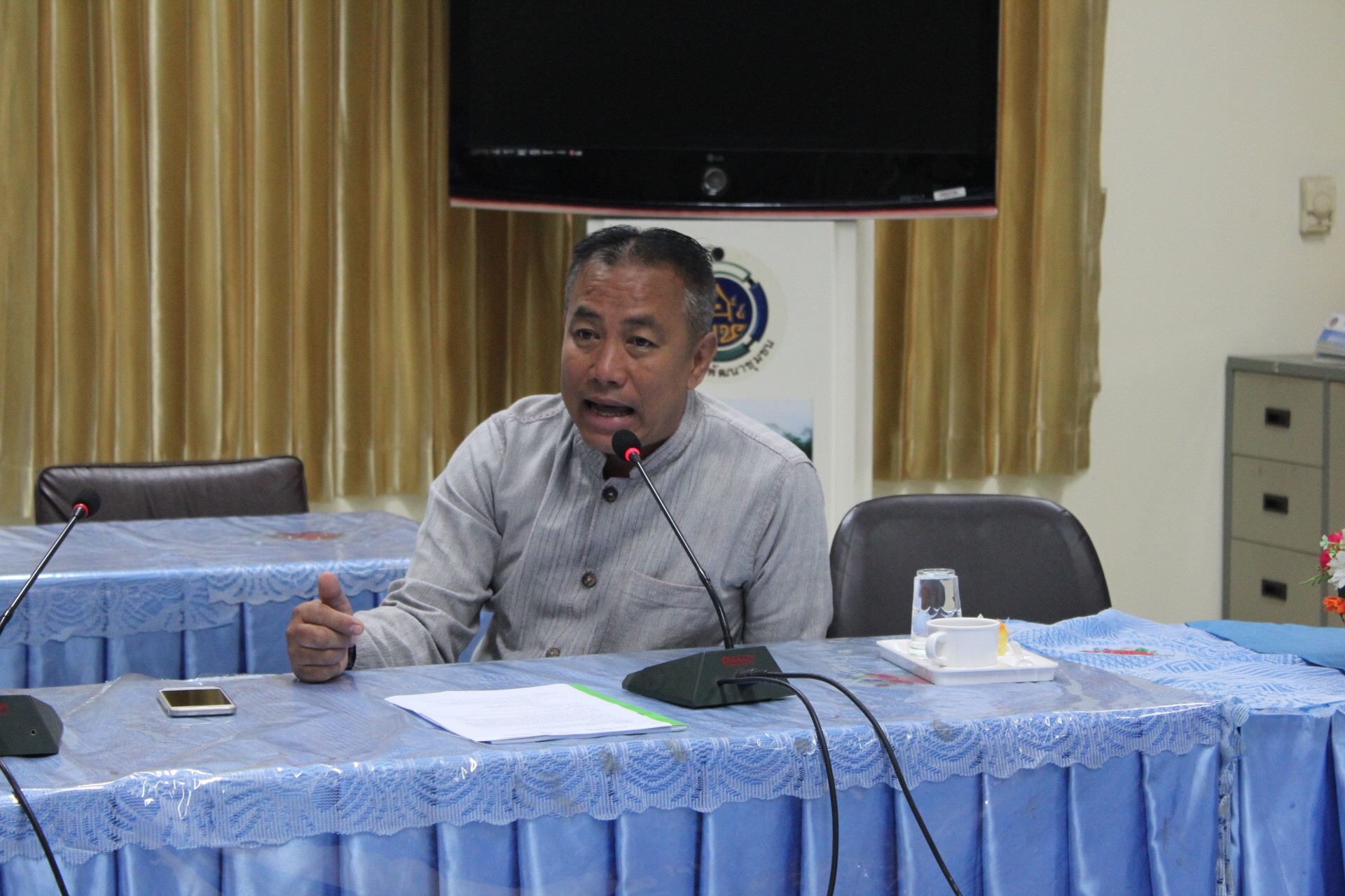 สำนักงานพัฒนาชุมชนจังหวัดหนองคาย ดำเนินโครงการประชุมเชิงปฏิบัติการจัดทำสารสนเทศสัมมาชีพชุมชนระดับจังหวัด