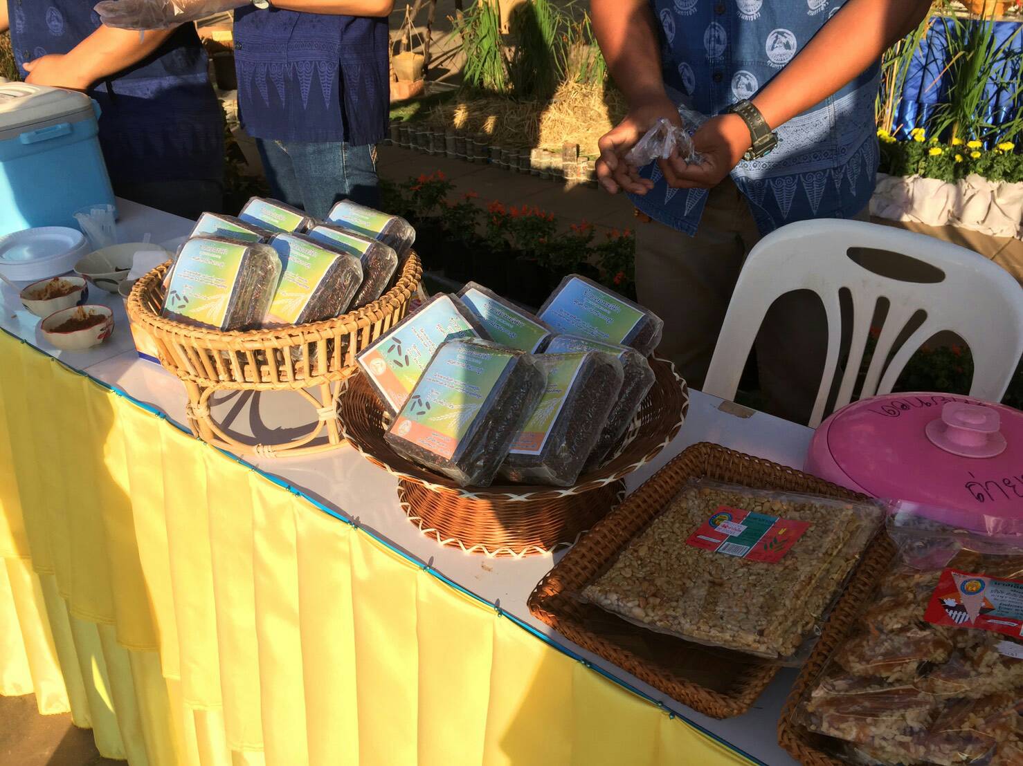 พจ.หนองคาย ร่วมทำบุญตักบาตรข้าวใหม่ เนื่องในการจัดงานเทศกาลข้าวใหม่ ประจำปี 2560 จังหวัดหนองคาย