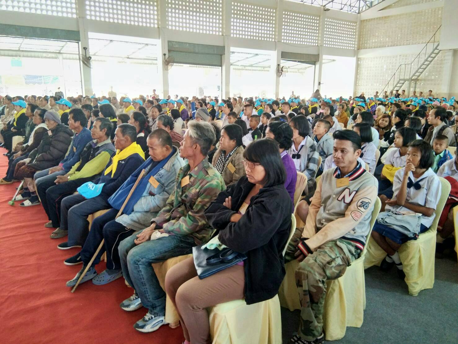 พัฒนาการจังหวัดหนองคาย ร่วมโครงการปกป้องและเชิดชูสถาบันพระมหากษัตริย์ และหน่วยบำบัดทุกข์บำรุงสุข ณ ร.ร.วังหลวงพิทยาสรรค์