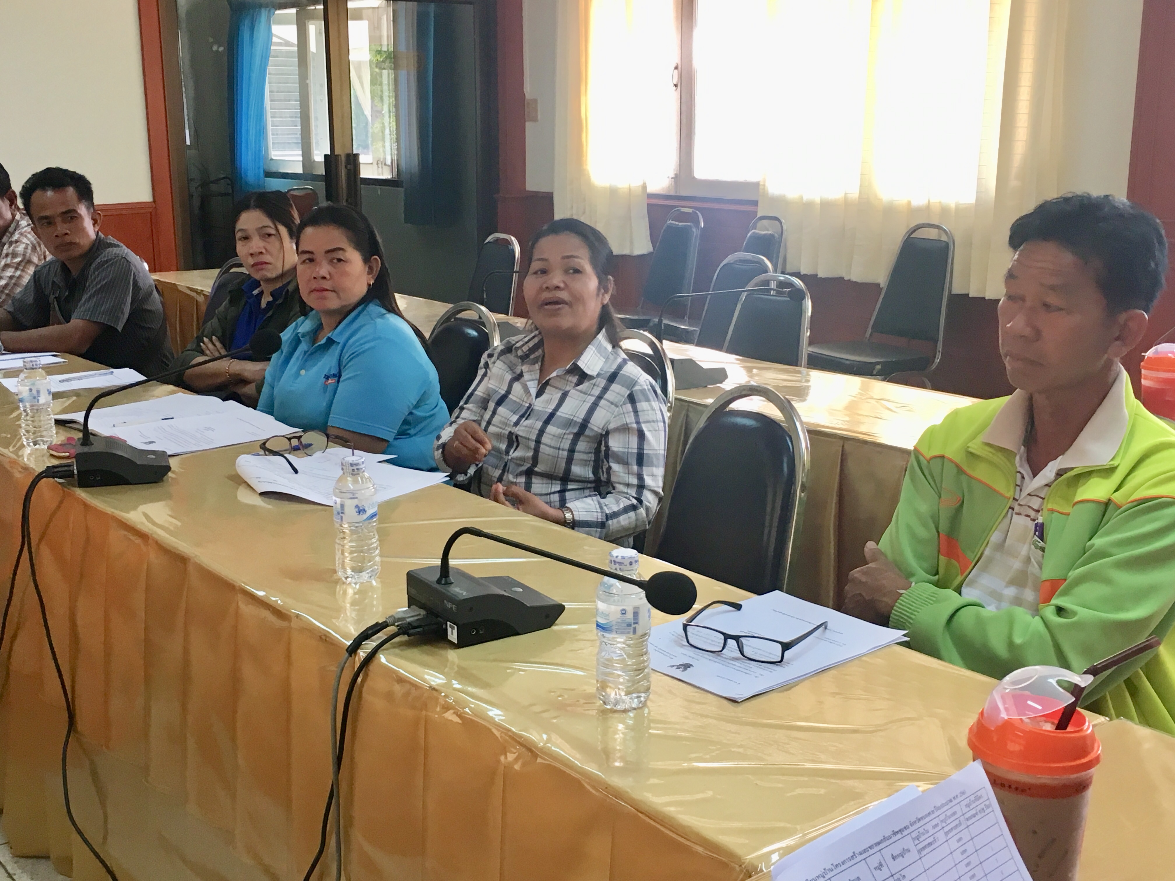 นักวิชาการฯ ติดตามสนับสนุนการบริหารจัดการกองทุนชุมชน แก่คณะทำงานจัดการกองทุนชุมชนในหมู่บ้านเป้าหมายโครงการสร้างและขยายผลสัมมาชีพชุมชน อำเภอสระใคร