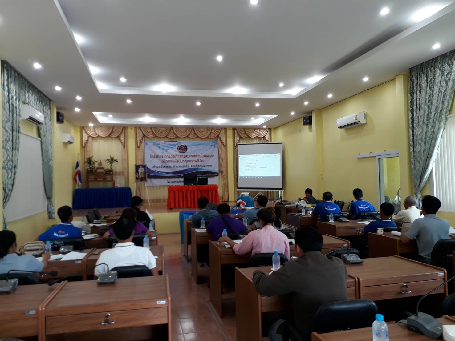 พัฒนาชุมชนหนองคาย จัดเวทีประชาคมครั้งที่ 2 ตาม “โครงการ การจัดทำสารสนเทศตำบลต้นแบบ เพื่อการพัฒนาคุณชีวิต ” ณ ตำบลวังหลวง