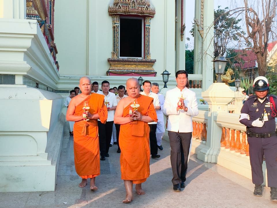 พจ.หนองคาย ร่วมพิธีทางศาสนา ในกิจกรรม งานสัปดาห์เผยแผ่พระพุทธศาสนา เนื่องในเทศกาลวันมาฆบูชา ประจำปี 2561