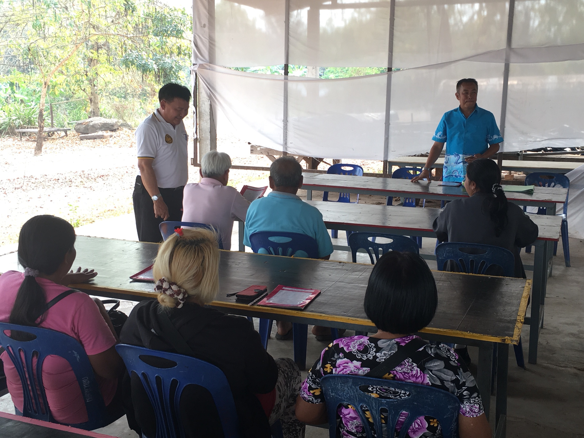 คณะตรวจสอบคุณภาพและมาตรฐานการจัดเก็บ/บันทึกประมวลผลข้อมูล จปฐ. ปี2561 ชุดที่ 1 ลงพื้นที่อำเภอสังคม