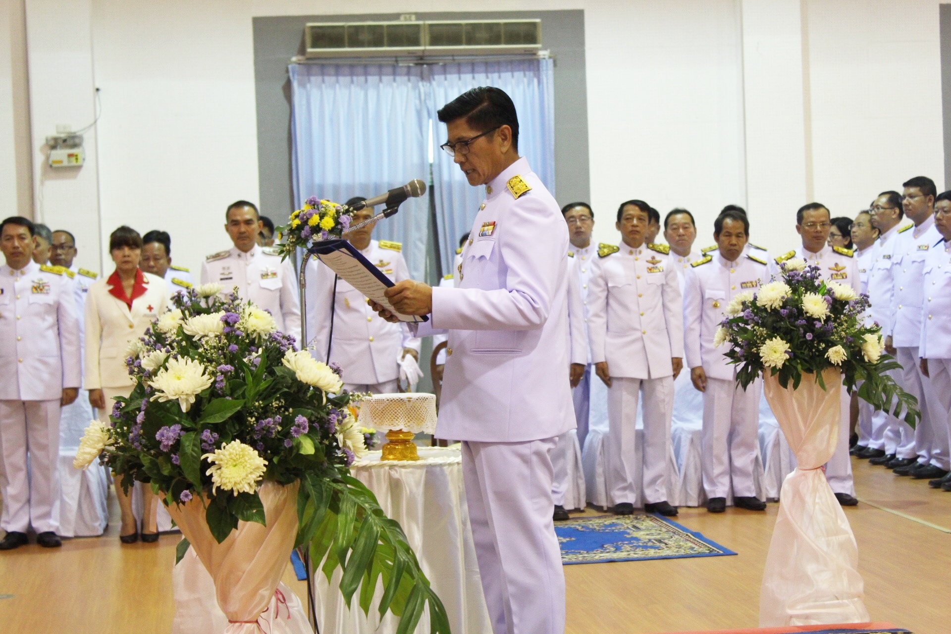 พช.หนองคาย ร่วมพิธีวางพวงมาลาเนื่องในวันคล้ายวันสวรรคตสมเด็จพระนเรศวรมหาราช ประจำปี 2561