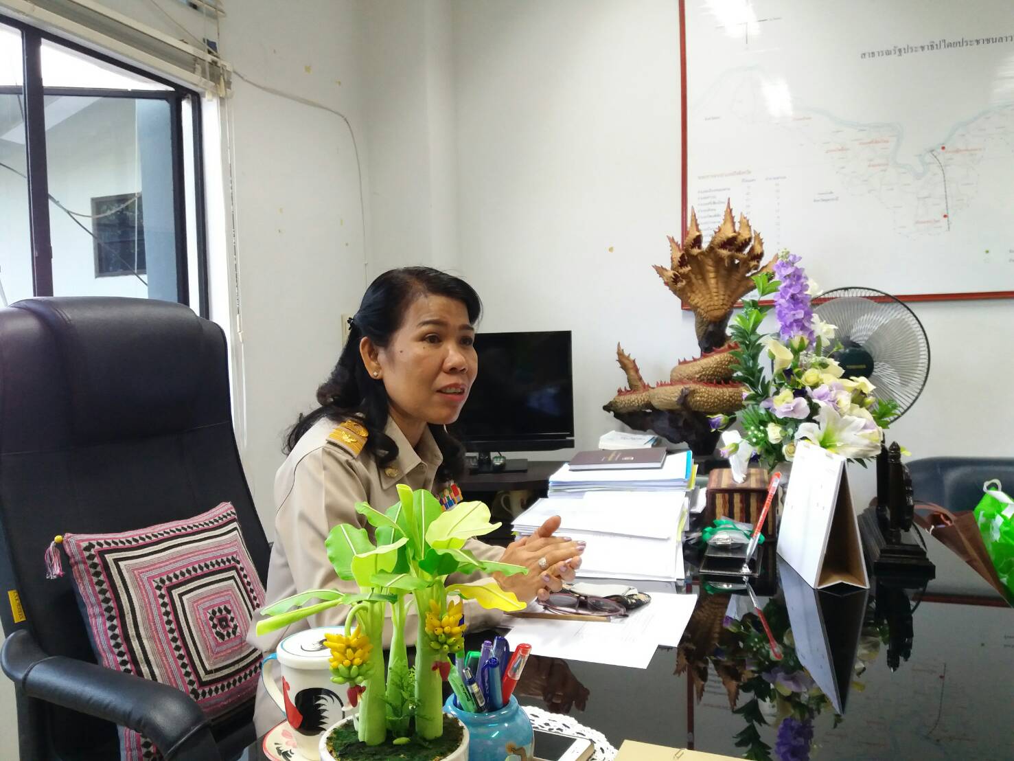 ข้าราชการที่ได้รับการบรรจุแต่งตั้งให้ปฏิบัติหน้าที่ ณ จังหวัดหนองคาย เข้ารายงานตัวต่อ ผวจ.และ พจ.หนองคาย