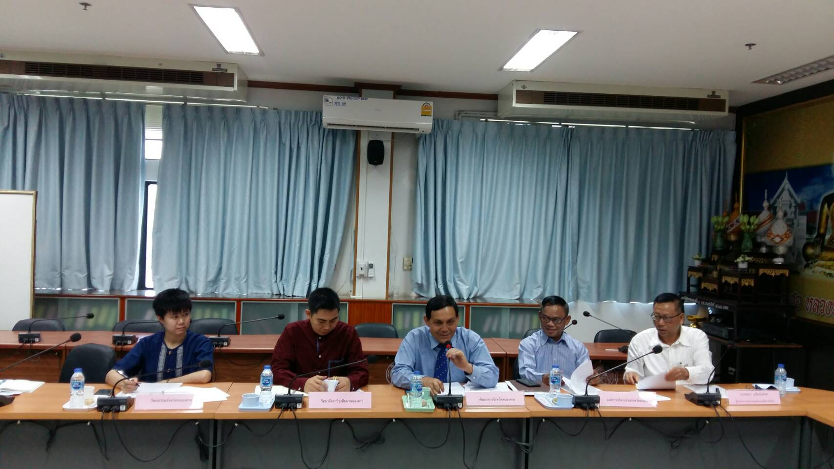 นายณัฐภพ จำปา นักวิชาการพัฒนาชุมชนชำนาญการ ร่วมประชุมปรึกษาหารือแนวทางการจัดทำโครงการฝึกอบรมและหลักสูตรการฝึกอบรม CMO (Chief Marketing Office)