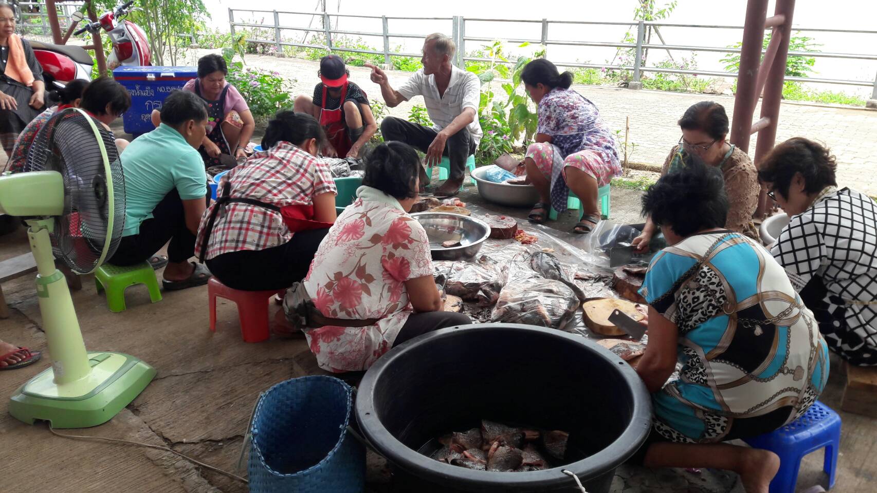 พัฒนาชุมชนหนองคาย ติดตามการดำเนินงานโครงการพัฒนาหมู่บ้าน OTOP เพื่อการท่องเที่ยว กิจกรรมการพัฒนาผลิตภัณท์ OTOP (ปลาร้าไทพวน)