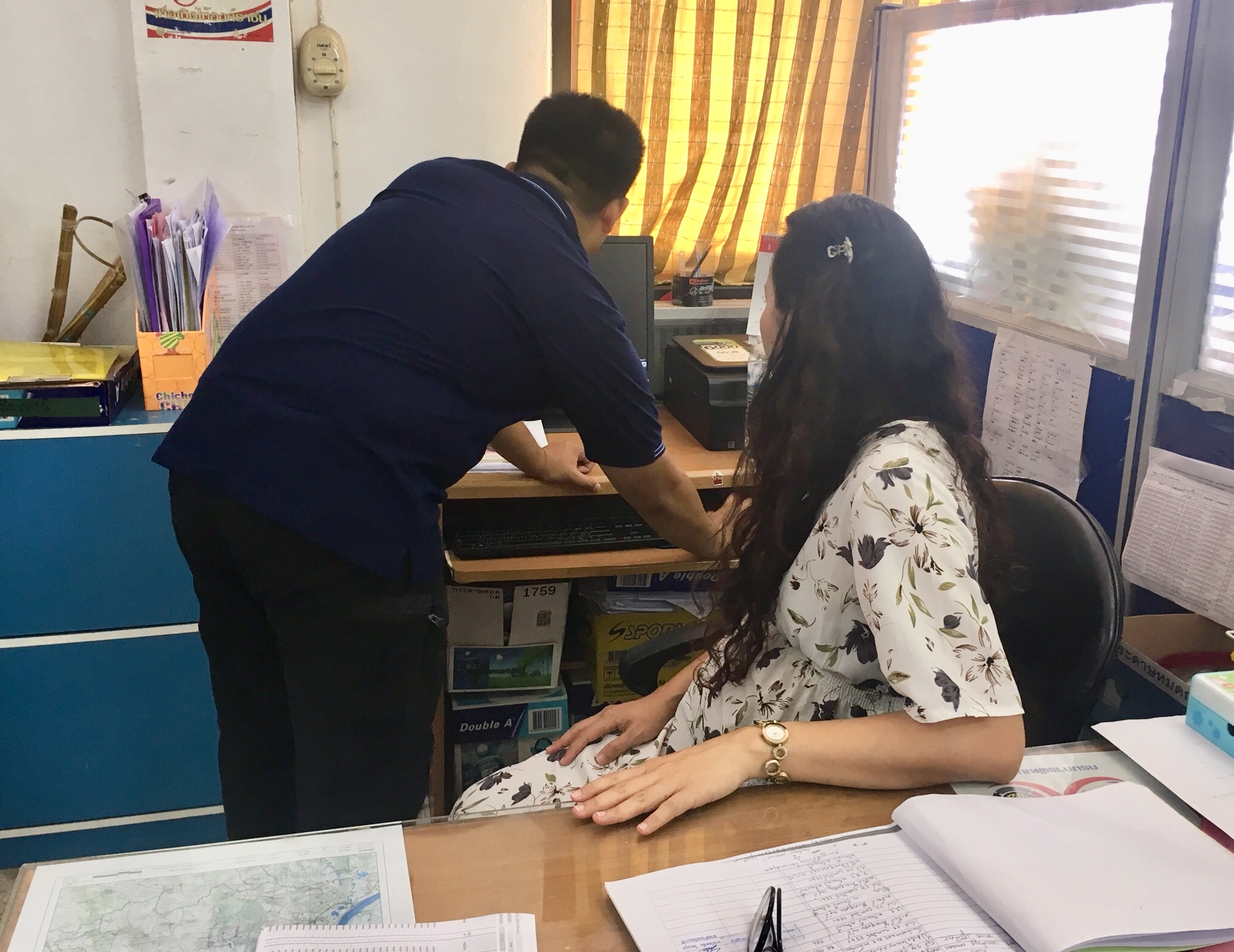 นักวิชาการสพจ.หนองคาย สนับสนุนงานสารสนเทศฯอำเภอรัตนวาปี