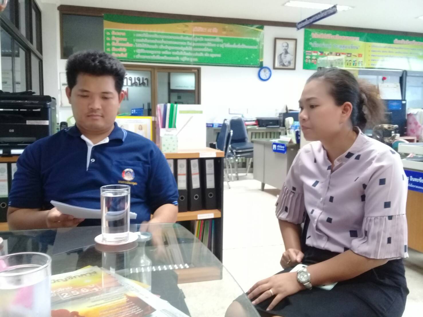 พช.หนองคาย เยี่ยมชมศูนย์ข้อมูลข่าวสารของราชการสำนักงานเกษตรและสหกรณ์จังหวัดหนองคาย