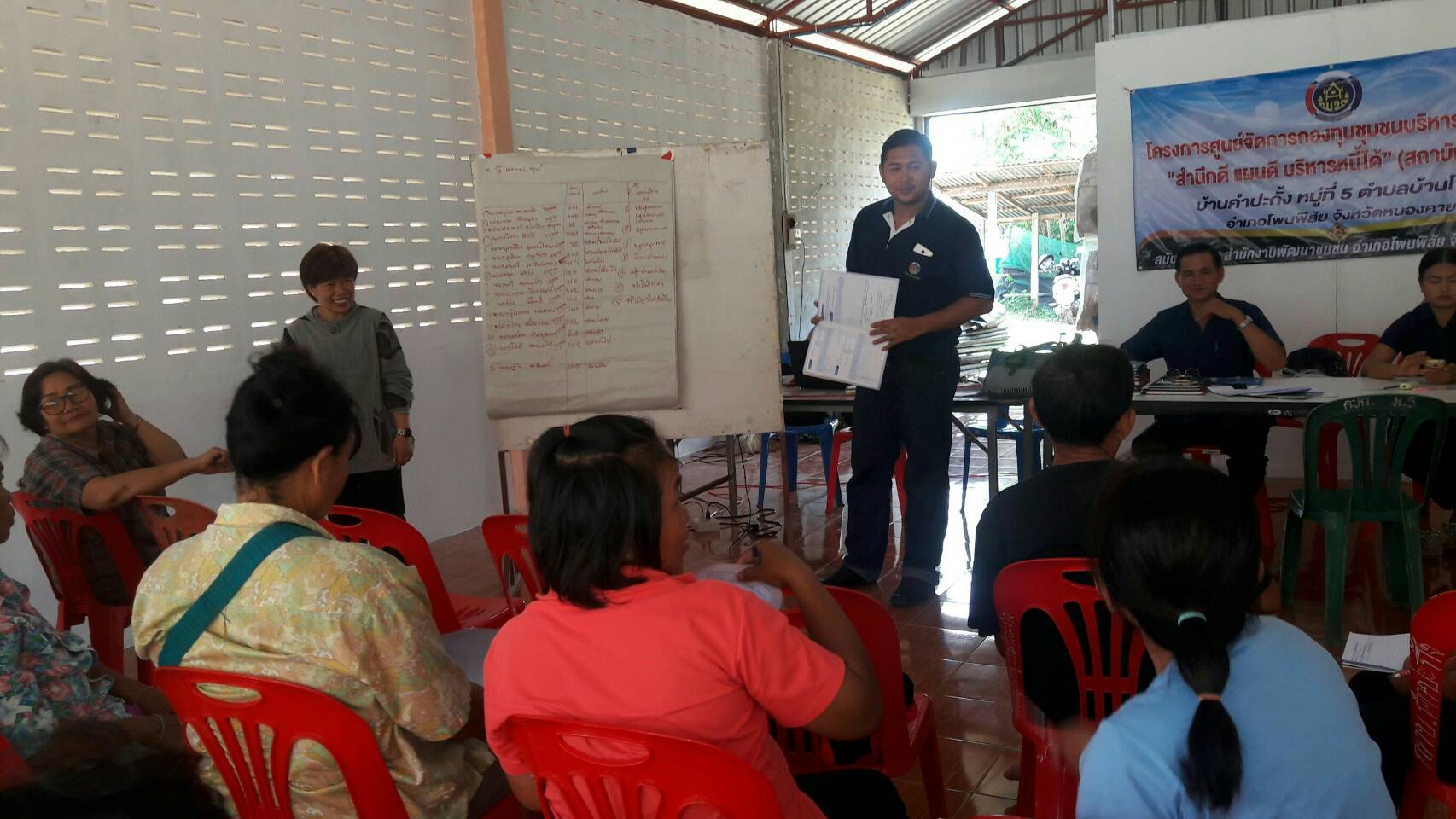 พช.หนองคาย ติดตามการดำเนินงานศูนย์จัดการกองทุนชุมชนบ้านคำปะกั้ง