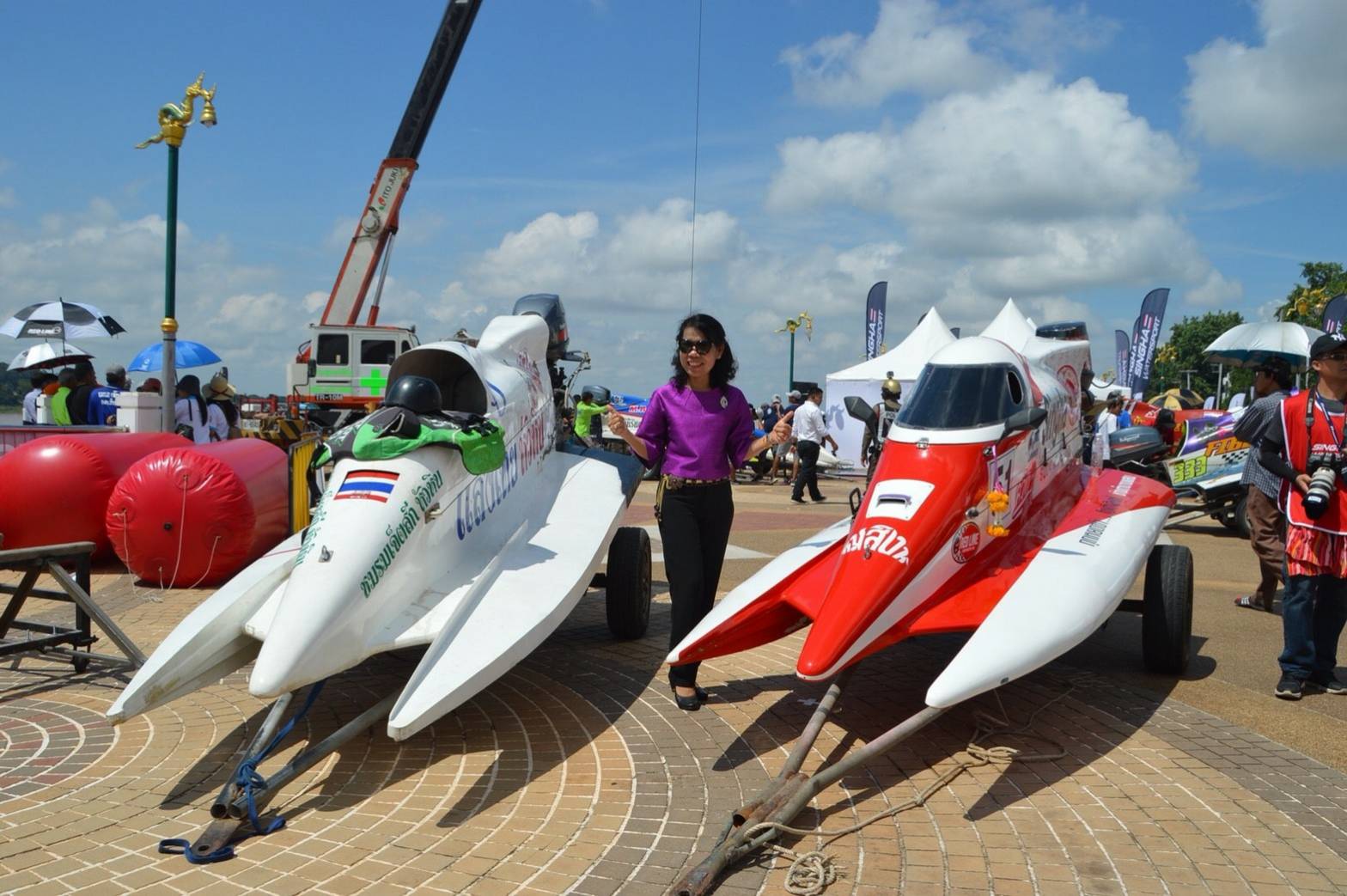 พัฒนาการจังหวัดหนองคาย ร่วมเปิดการแข่งขันกีฬาทางน้ำเรือเร็วฟอร์มูลา 1 ครั้งที่ 2 ส่งเสริมการท่องเที่ยวเชื่อมโยงความสัมพันธ์สองฝั่งโขง ปี 2561