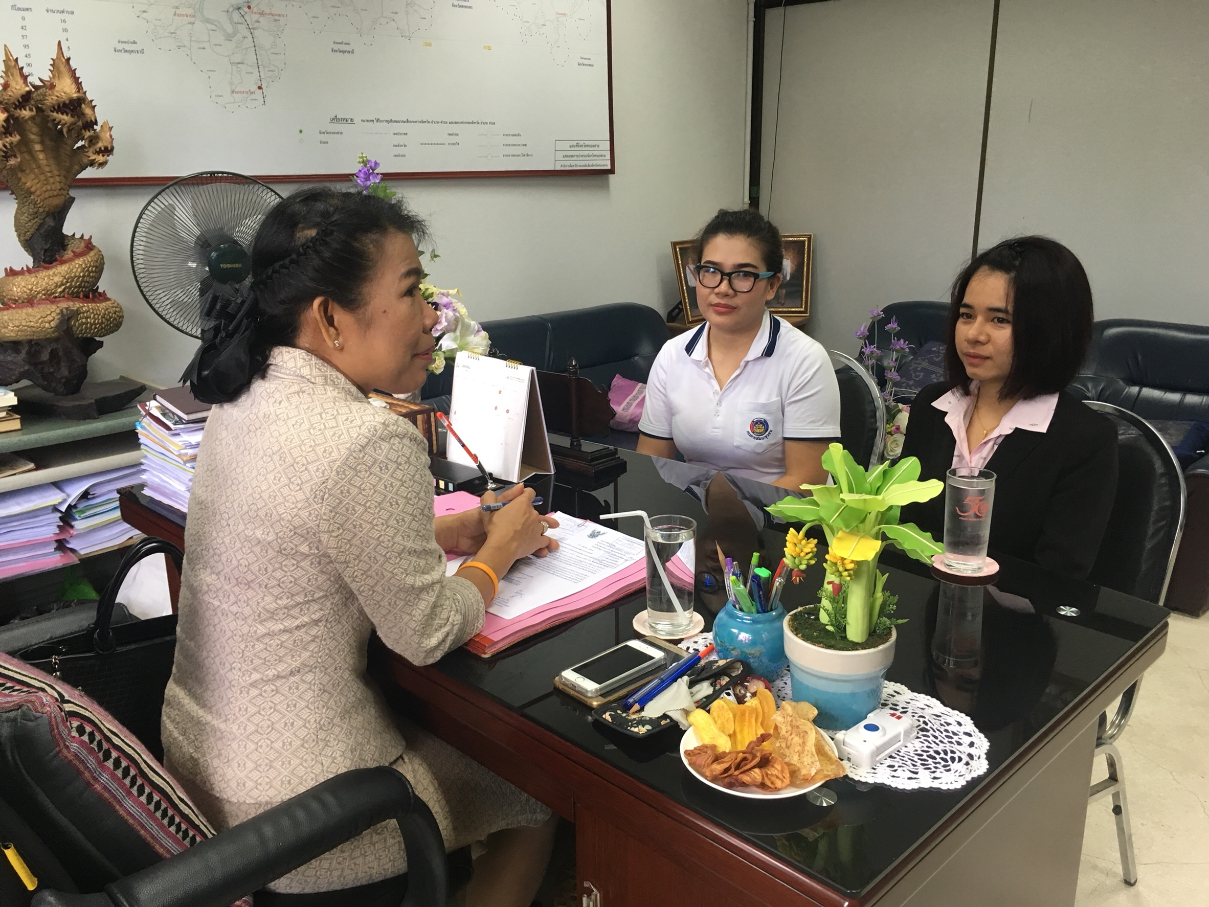 พช.หนองคาย ต้อนรับพนักงานกองทุนของสำนักงานกองทุนพัฒนาบทบาทสตรีคนใหม่