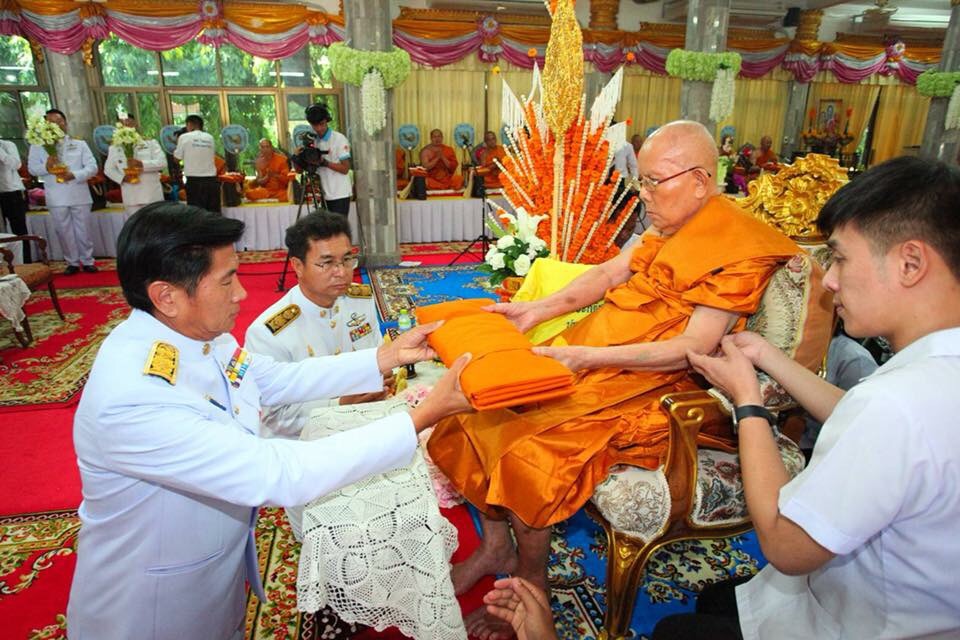พัฒนาการจังหวัดหนองคาย ร่วมพิธีทำบุญอายุวัฒนมงคล ครบ 96 ปี พระธรรมมงคลรังษี เจ้าอาวาสวัดโพธิ์ชัย พระอารามหลวง