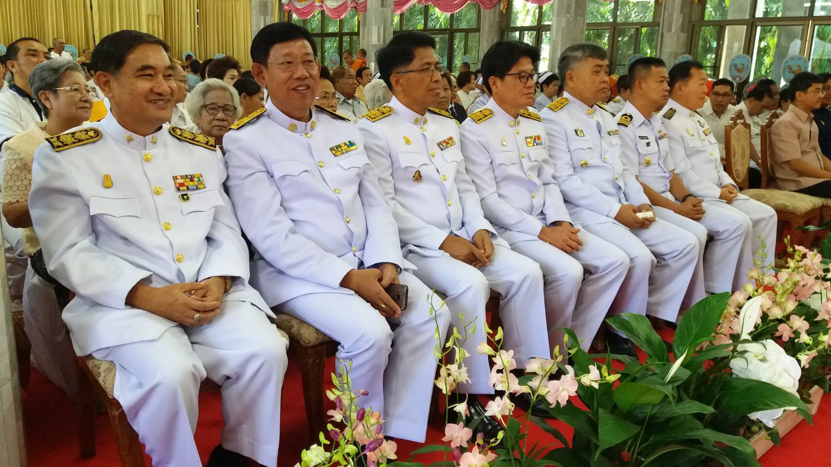 พัฒนาการจังหวัดหนองคาย ร่วมพิธีทำบุญอายุวัฒนมงคล ครบ 96 ปี พระธรรมมงคลรังษี เจ้าอาวาสวัดโพธิ์ชัย พระอารามหลวง