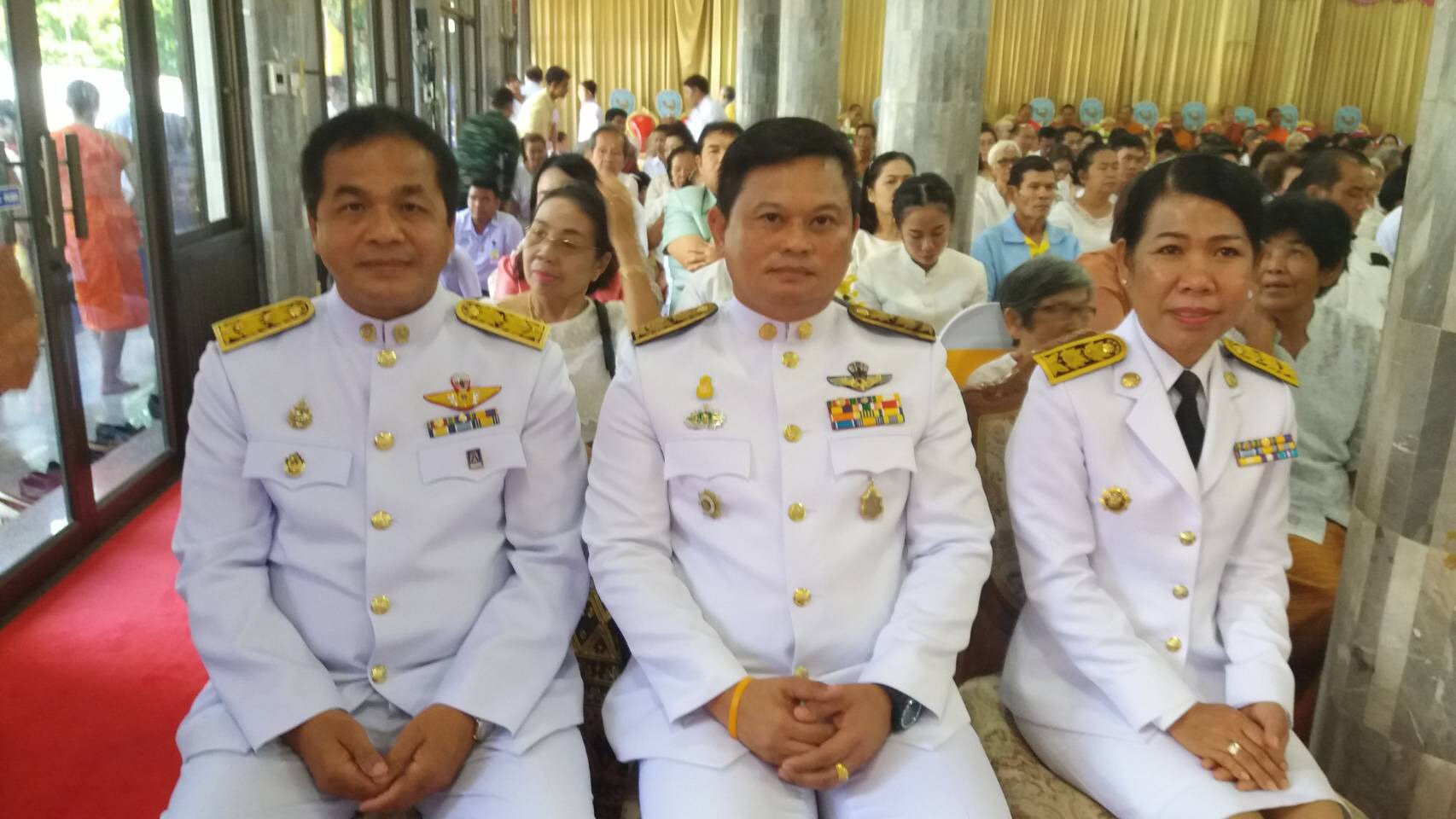 พัฒนาการจังหวัดหนองคาย ร่วมพิธีทำบุญอายุวัฒนมงคล ครบ 96 ปี พระธรรมมงคลรังษี เจ้าอาวาสวัดโพธิ์ชัย พระอารามหลวง