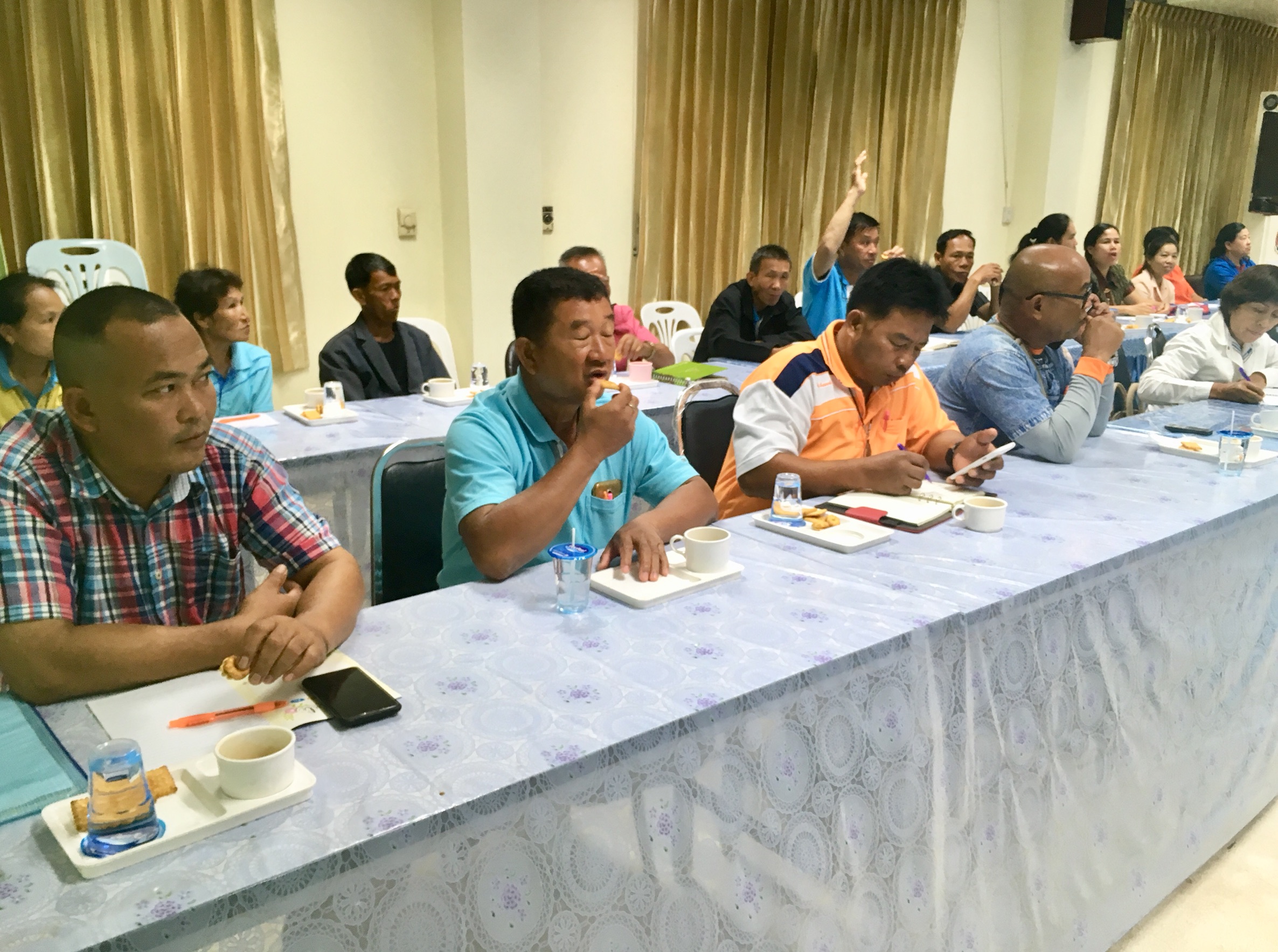 หนองคาย ประชุมโครงการสร้างทีมสนับสนุนการขับเคลื่อนสัมมาชีพชุมชนระดับจังหวัด กิจกรรมติดตามการขับเคลื่อนสัมมาชีพชุมชนระดับจังหวัด