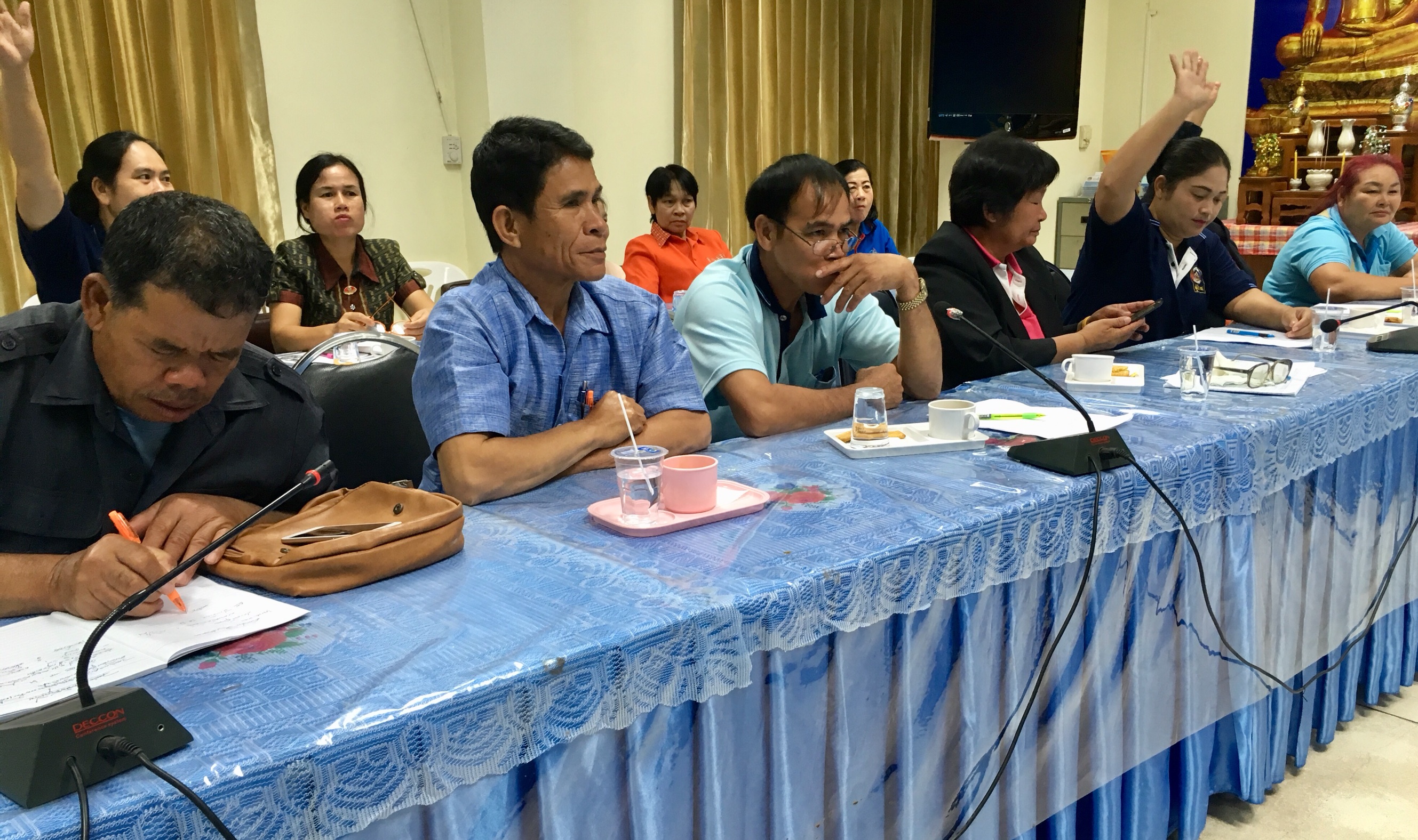 หนองคาย ประชุมโครงการสร้างทีมสนับสนุนการขับเคลื่อนสัมมาชีพชุมชนระดับจังหวัด กิจกรรมติดตามการขับเคลื่อนสัมมาชีพชุมชนระดับจังหวัด