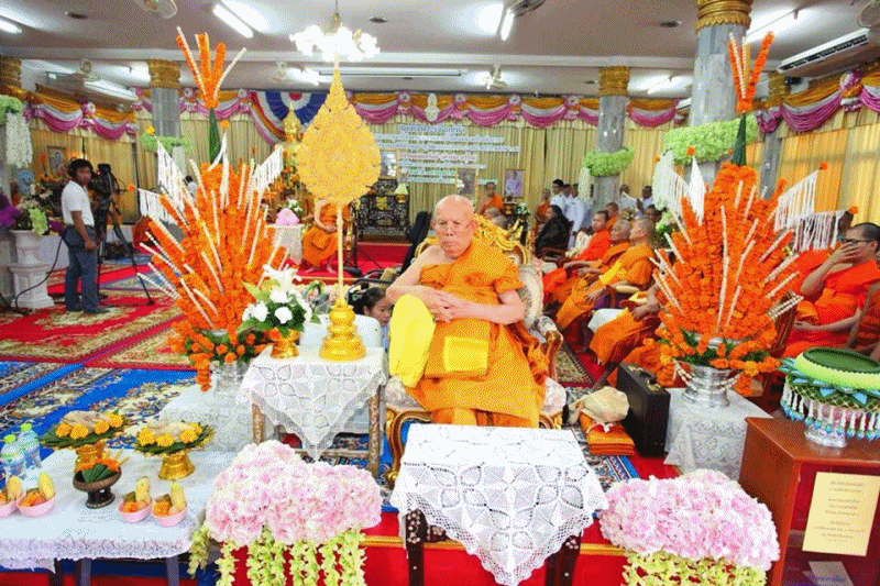พัฒนาการจังหวัดหนองคาย ร่วมพิธีทำบุญอายุวัฒนมงคล ครบ 96 ปี พระธรรมมงคลรังษี เจ้าอาวาสวัดโพธิ์ชัย พระอารามหลวง