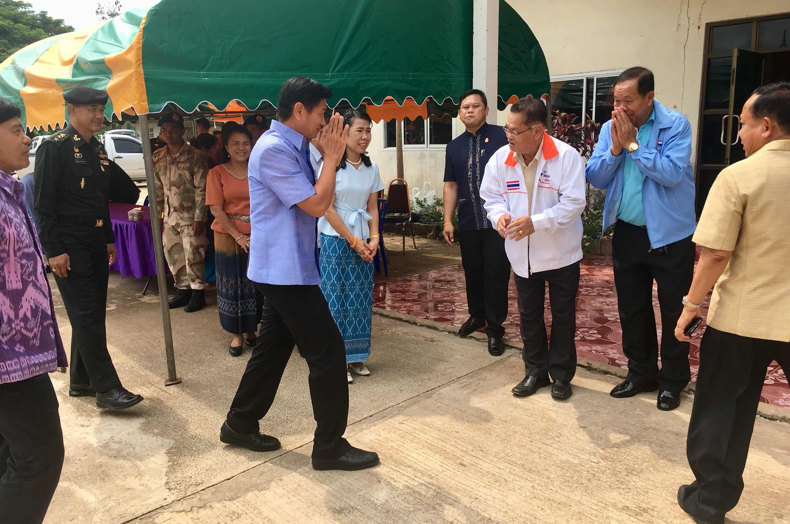 พจ.หนองคาย ร่วมต้อนรับคณะอนุกรรมการดำเนินการดำเนินงานตามโครงการสมาชิกสภานิติบัญญัติแห่งชาติพบประชาชนตามวิถีไทยนิยม ยั่งยืน