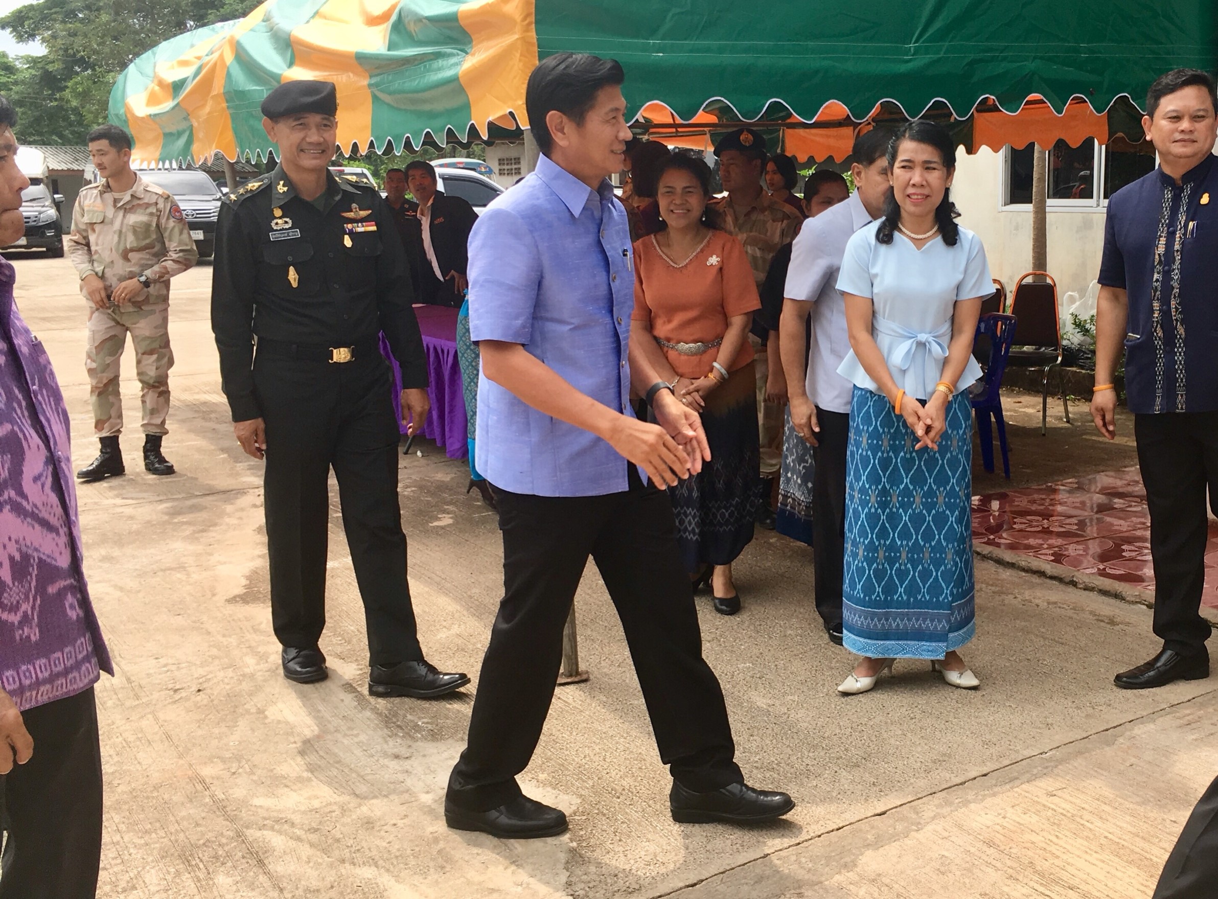 พจ.หนองคาย ร่วมต้อนรับคณะอนุกรรมการดำเนินการดำเนินงานตามโครงการสมาชิกสภานิติบัญญัติแห่งชาติพบประชาชนตามวิถีไทยนิยม ยั่งยืน