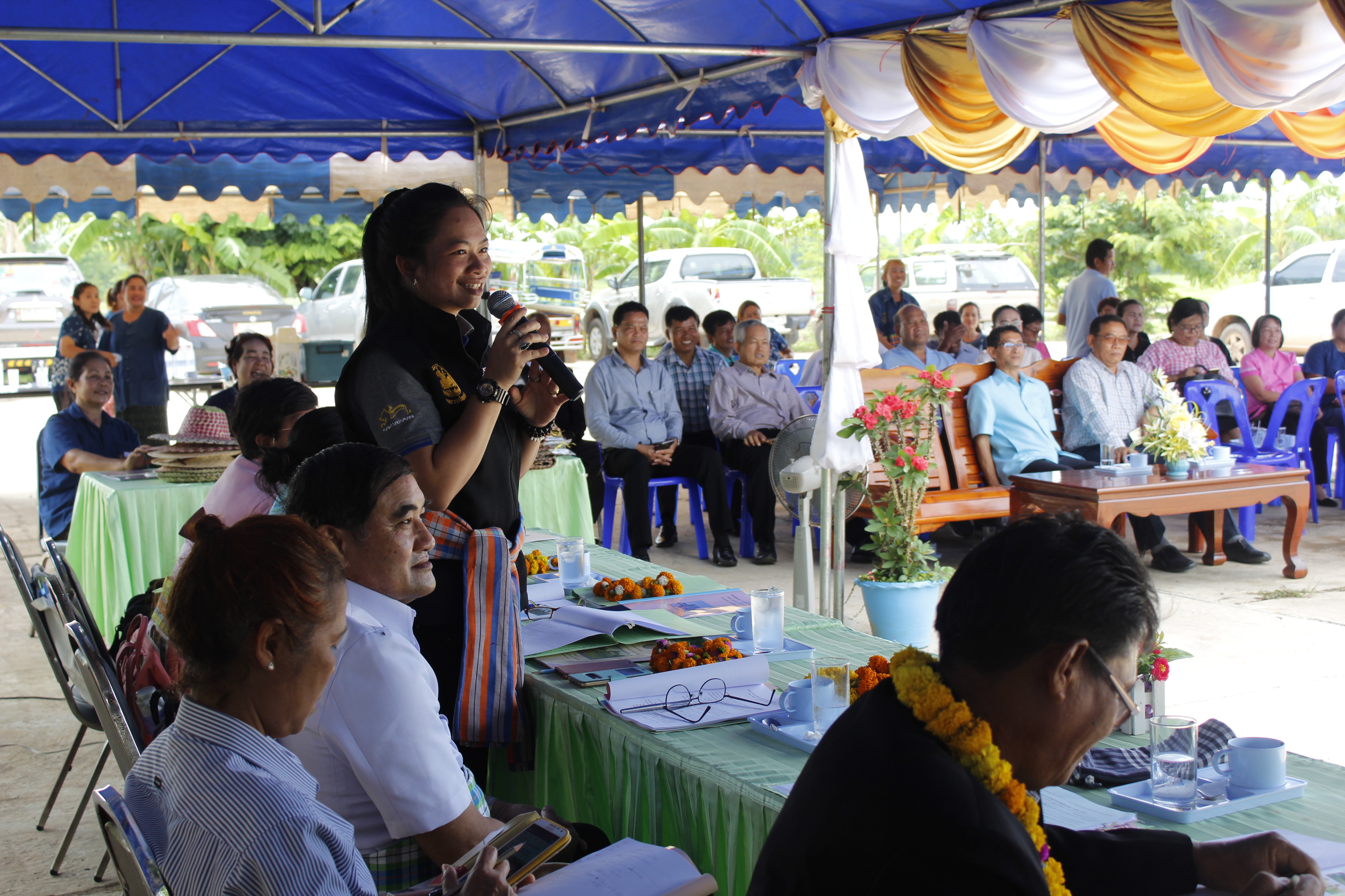 หนองคาย คัดสรรกิจกรรมดีเด่น ณ  บ้านเทวี หมู่ที่ 7 ตำบลบ้านเดื่อ อำเภอท่าบ่อ