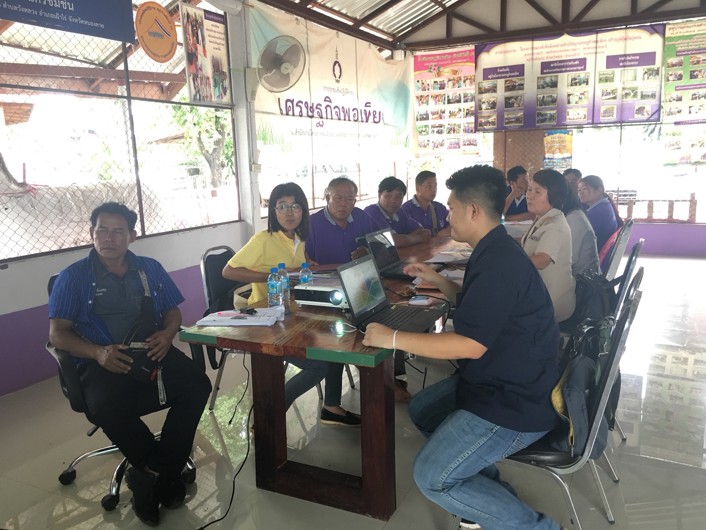 พช.หนองคาย เยี่ยมหมู่บ้านสารสนเทศต้นแบบจังหวัดหนองคาย