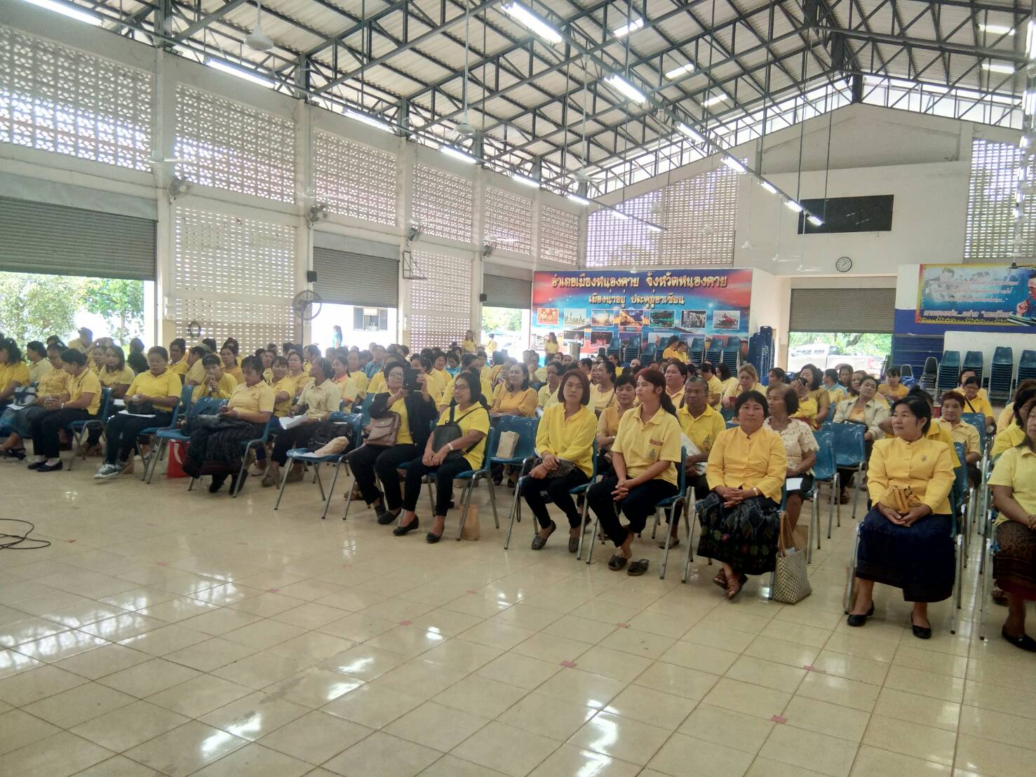 พจ.หนองคาย (ดร.วทัญญู แสนใจวุฒิ) เปิดโครงการเพิ่มขีดความสามารถองค์กรสตรี (กพสอ.) อำเภอเมืองหนองคาย