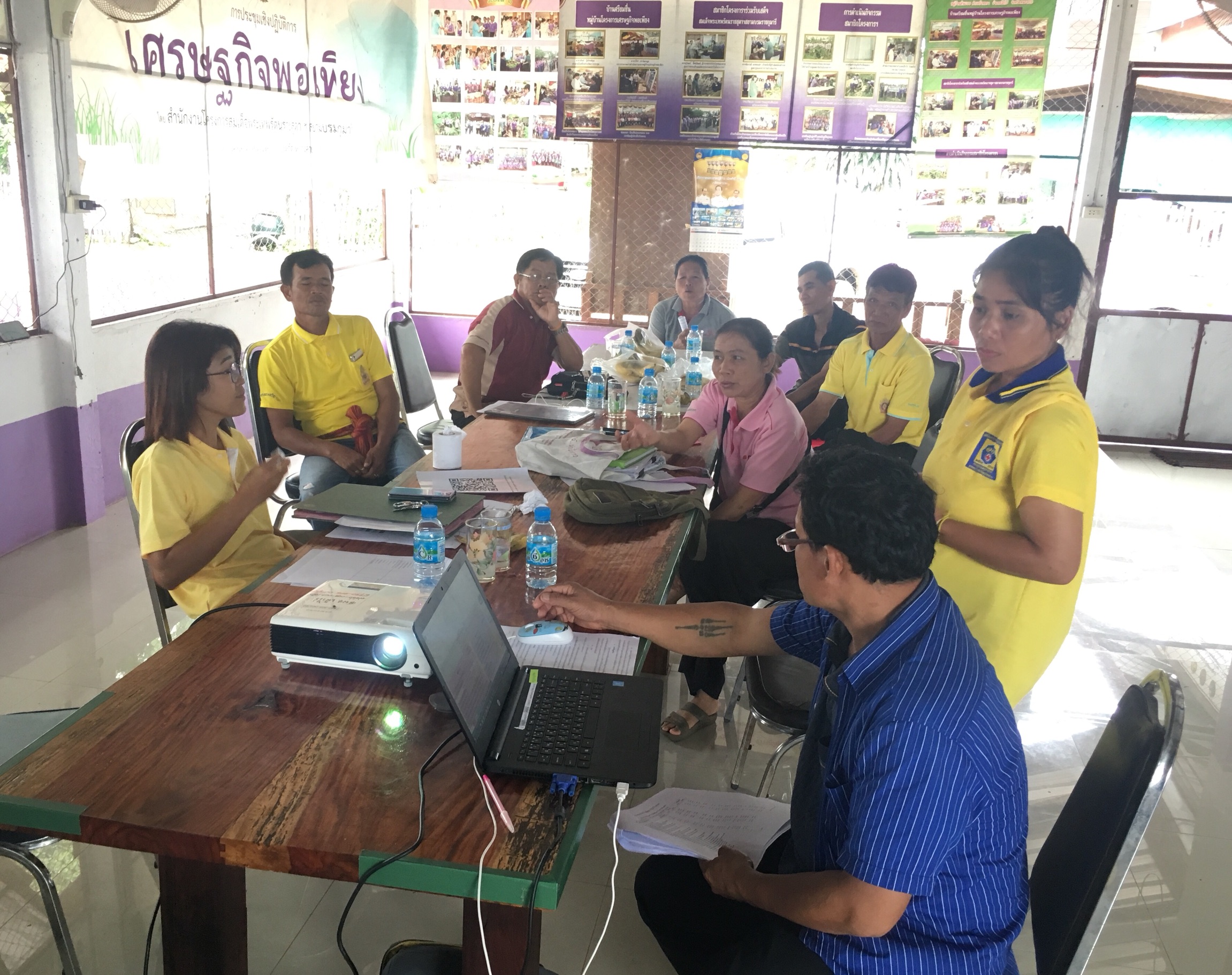 พช.หนองคาย เยี่ยมหมู่บ้านสารสนเทศต้นแบบจังหวัดหนองคาย
