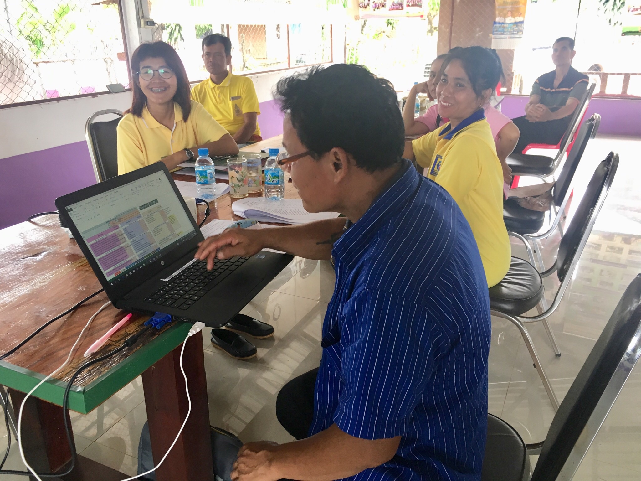 พช.หนองคาย เยี่ยมหมู่บ้านสารสนเทศต้นแบบจังหวัดหนองคาย