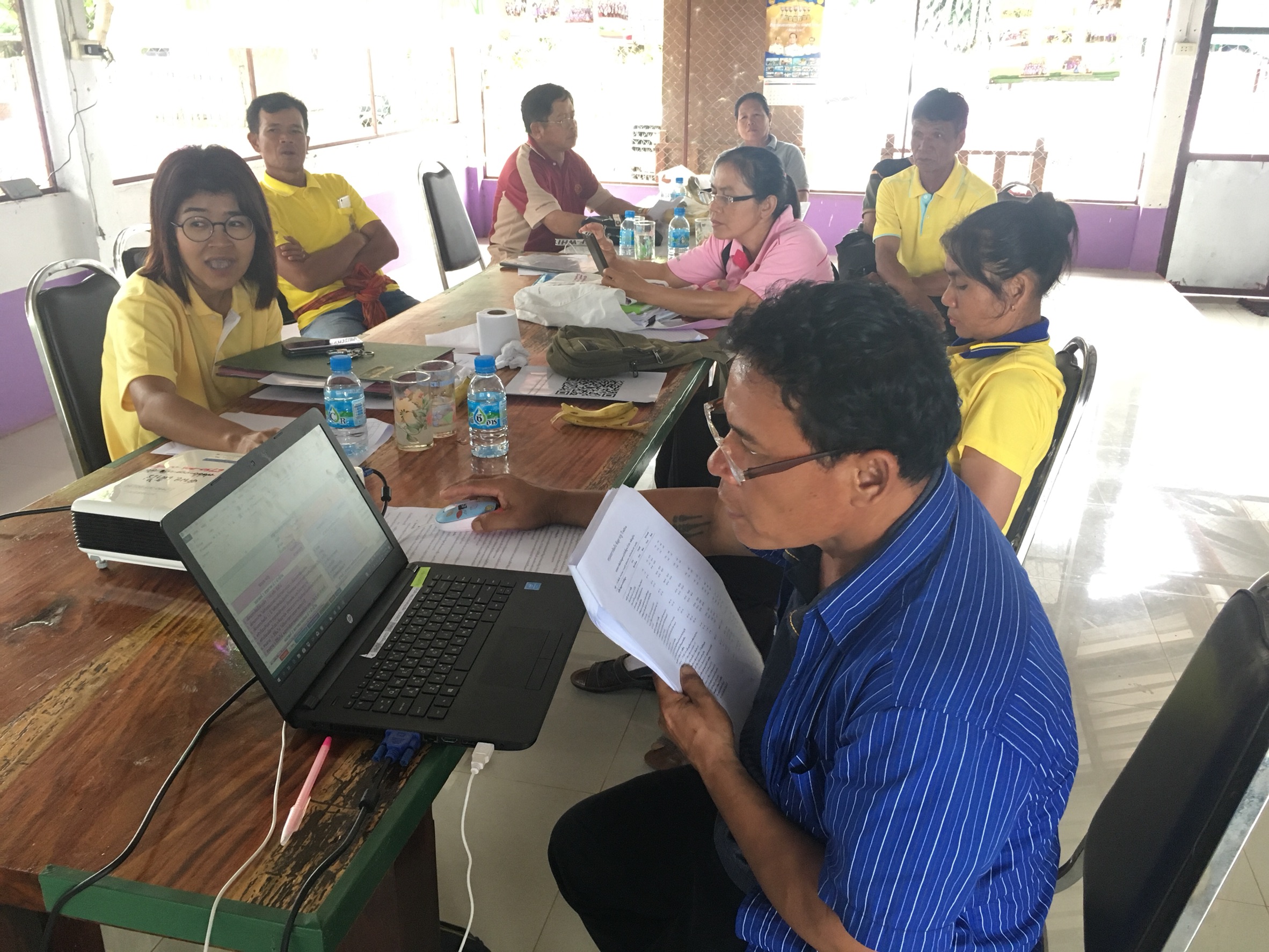 พช.หนองคาย เยี่ยมหมู่บ้านสารสนเทศต้นแบบจังหวัดหนองคาย