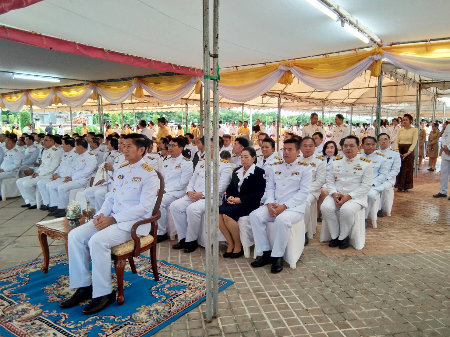 พจ.หนองคาย ร่วมในพิธีทําบุญตักบาตร ถวายพระราชกุศลพระบาทสมเด็จพระปรมินทรมหาภูมิพลอดุลยเดช บรมนาถบพิตร และถวายพระพรชัยมงคลสมเด็จพระนางเจ้าสิริกิติ์ พระบรมราชินีนาถ ในรัชกาลที่ 9 และสมเด็จพระเจ้าอยู่หัวมหาวชิราลงกรณ บดินทรเทพยวรางกูร เนื่องในวันเฉลิมพระชนมพรรษาสมเด็จพระเจ้าอยู่หัว 66 พรรษา 28 กรกฎาคม 2561