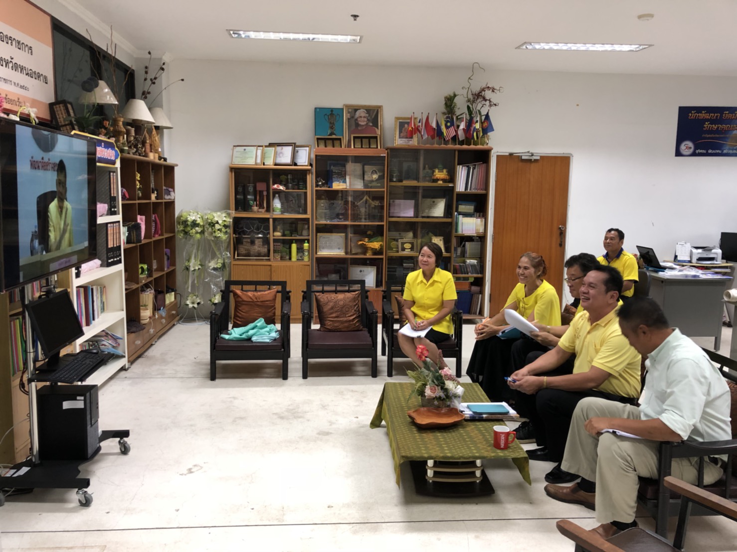 หนองคาย รับชมการประชุมกรมการพัฒนาชุมชน ครั้งที่ 6/2561