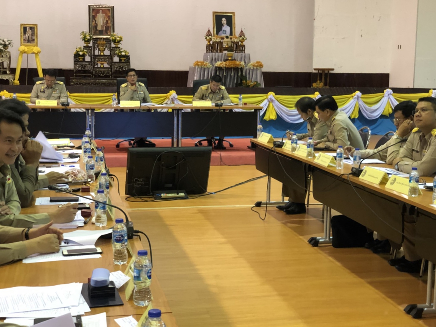 พัฒนาการจังหวัดหนองคาย ร่วมประชุมและรายงานตัวต่อที่ประชุม ในการประชุมกรมการจังหวัดและหัวหน้าส่วนราชการจังหวัดหนองคาย ครั้งที่ 7/2561