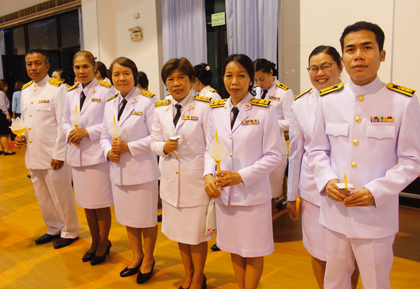 พช.หนองคาย ร่วมในพิธีถวายเครื่องราชสักการะ (พุ่มทอง-พุ่มเงิน) และพิธีจุดเทียนถวายพระพรชัยมงคล เนื่องในโอกาสวันเฉลิมพระชนมพรรษา 86 พรรษา 12 สิงหาคม 2561