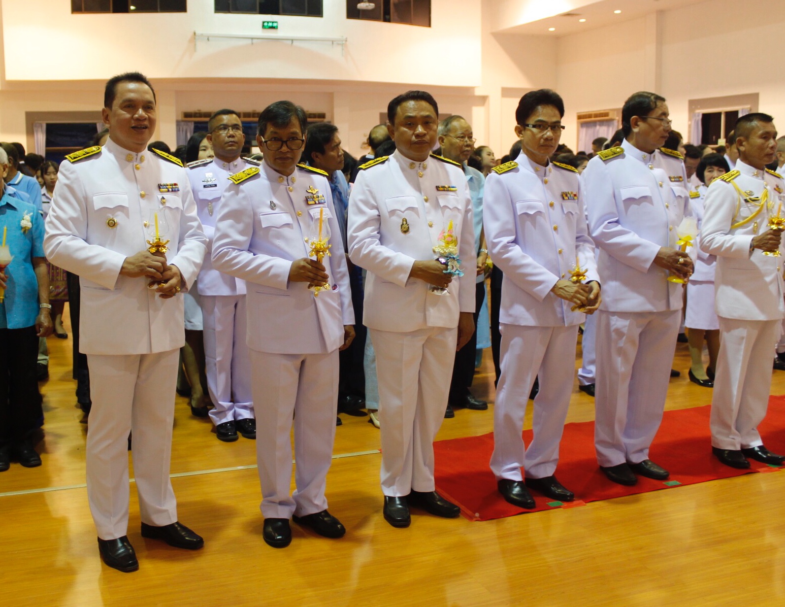 พช.หนองคาย ร่วมในพิธีถวายเครื่องราชสักการะ (พุ่มทอง-พุ่มเงิน) และพิธีจุดเทียนถวายพระพรชัยมงคล เนื่องในโอกาสวันเฉลิมพระชนมพรรษา 86 พรรษา 12 สิงหาคม 2561