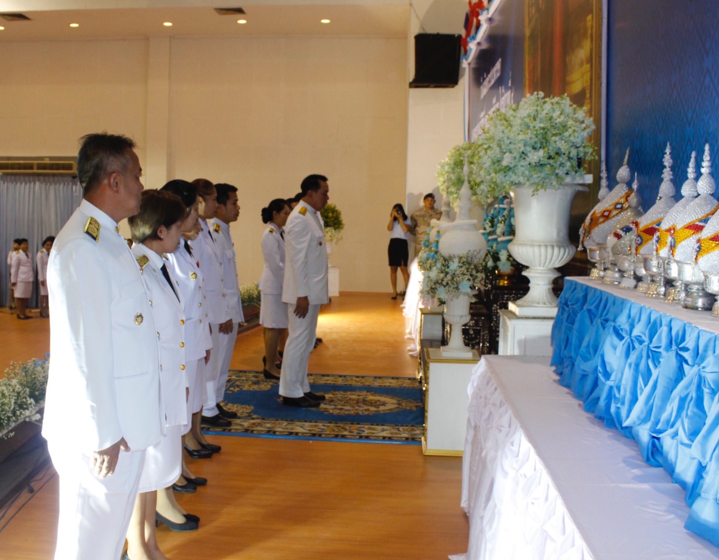 พช.หนองคาย ร่วมในพิธีถวายเครื่องราชสักการะ (พุ่มทอง-พุ่มเงิน) และพิธีจุดเทียนถวายพระพรชัยมงคล เนื่องในโอกาสวันเฉลิมพระชนมพรรษา 86 พรรษา 12 สิงหาคม 2561