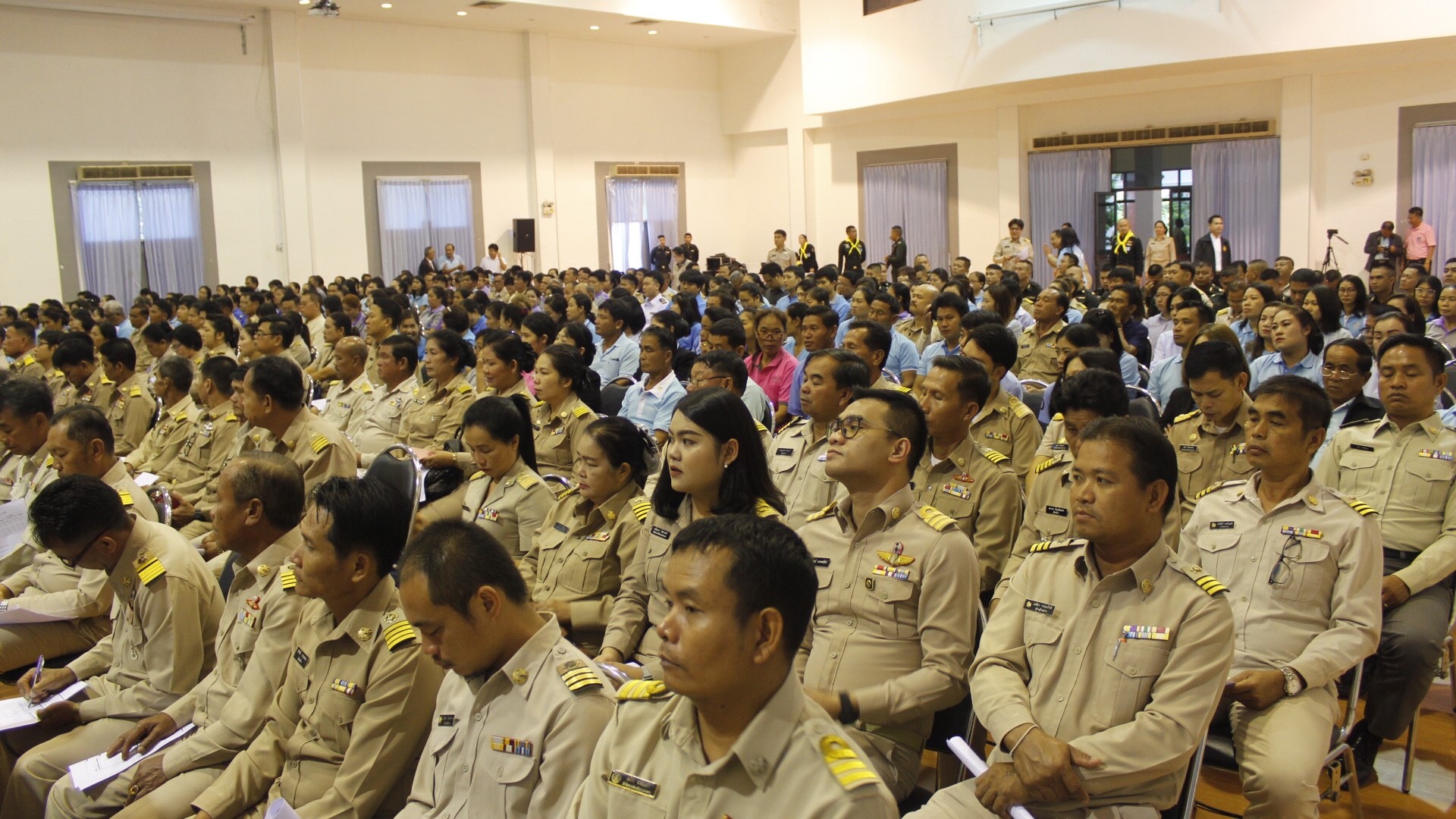 พจ.หนองคาย ร่วมโครงการฝึกอบรมจิตอาสาพระราชทานตามแนวพระราชดำริ ทั้งนี้ วิทยากรจิตอาสา 904 กองทัพภาคที่ 2 เป็นผู้บรรยายให้ความรู้