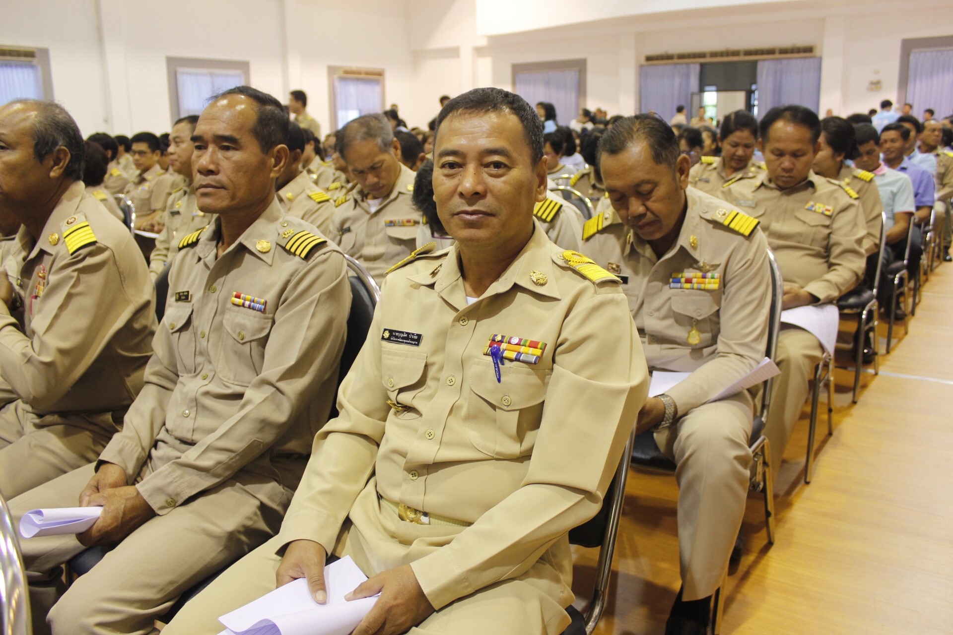 พจ.หนองคาย ร่วมโครงการฝึกอบรมจิตอาสาพระราชทานตามแนวพระราชดำริ ทั้งนี้ วิทยากรจิตอาสา 904 กองทัพภาคที่ 2 เป็นผู้บรรยายให้ความรู้