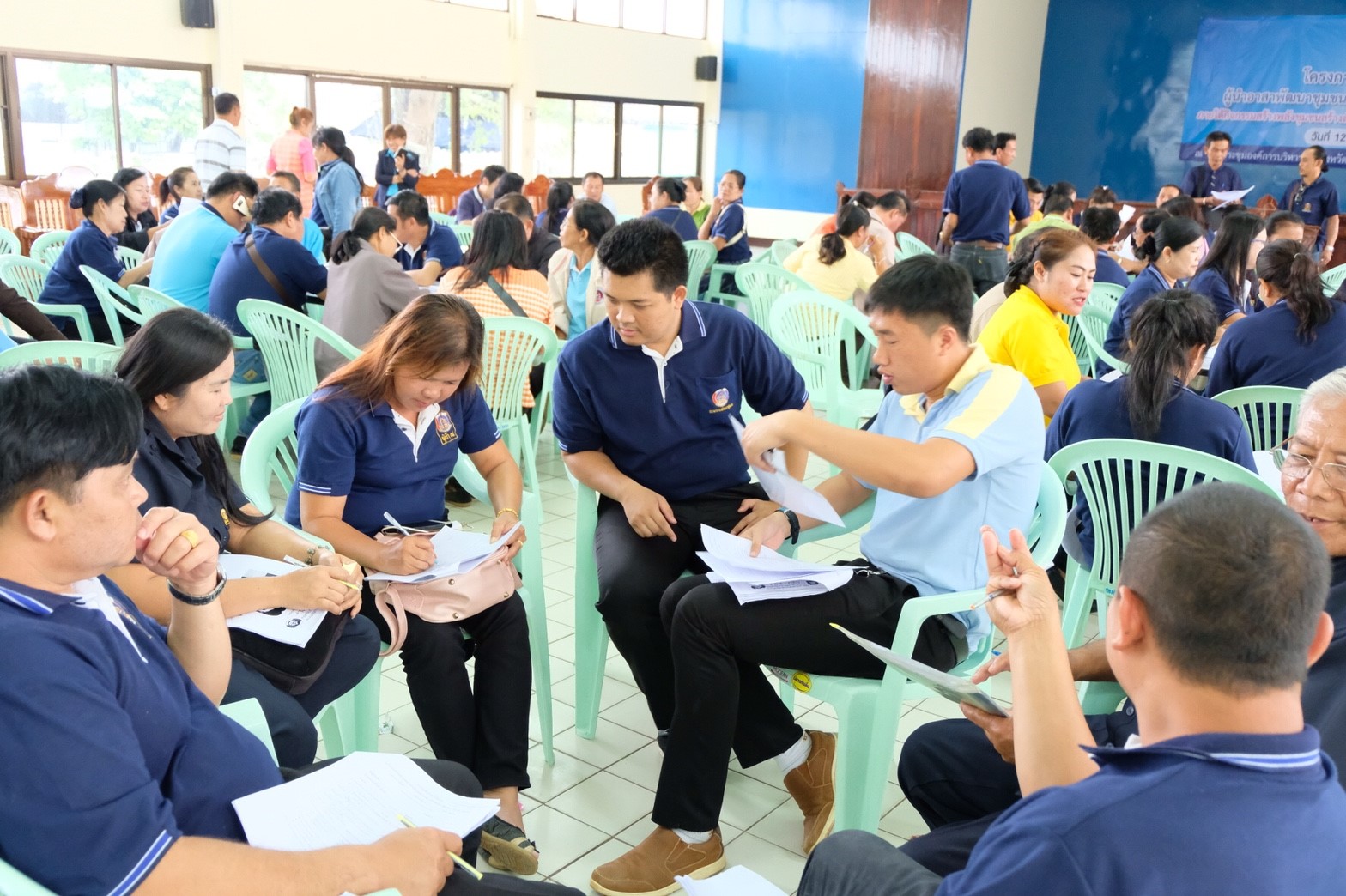 พช.หนองคาย จัดการฝึกอบรมเพิ่มประสิทธิภาพผู้นำอาสาพัฒนาชุมชน (ผู้นำ อช.) ขับเคลื่อนสัมมาชีพชุมชน ภายใต้กิจกรรม สร้างพลังชุมชน สร้างสังคมคุณธรรม สร้างชุมชนเข้มแข็ง : วิถี พช.วิถีธรรม