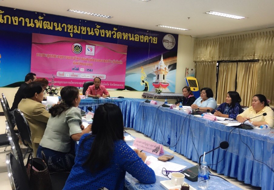 หนองคาย … ประชุมคณะกรรมการบริหารกองทุนพัฒนาบทบาทสตรีระดับจังหวัด