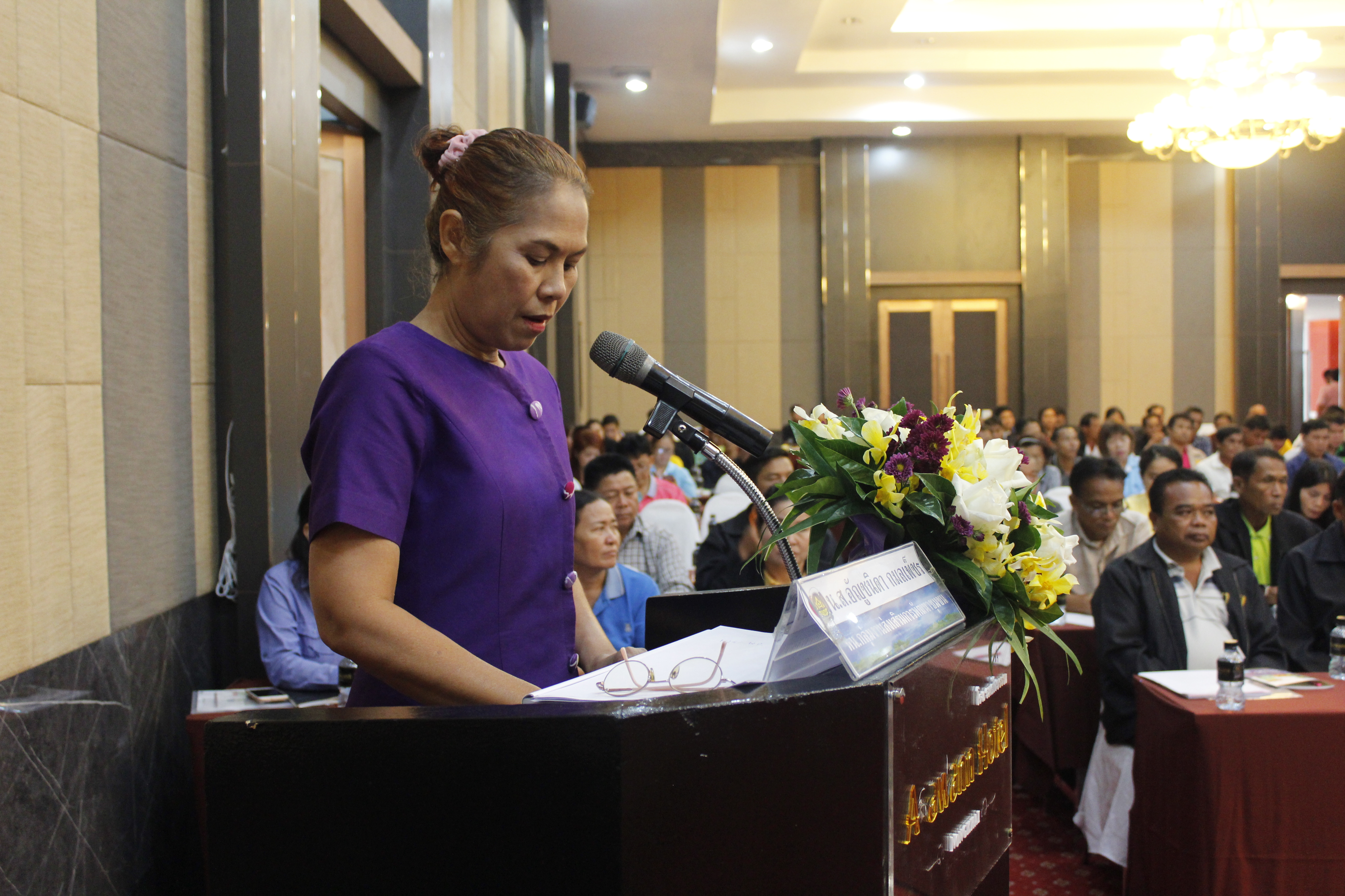 พช.หนองคาย…ดำเนินโครงการอบรมแกนนำพัฒนาหมู่บ้านเศรษฐกิจพอเพียง