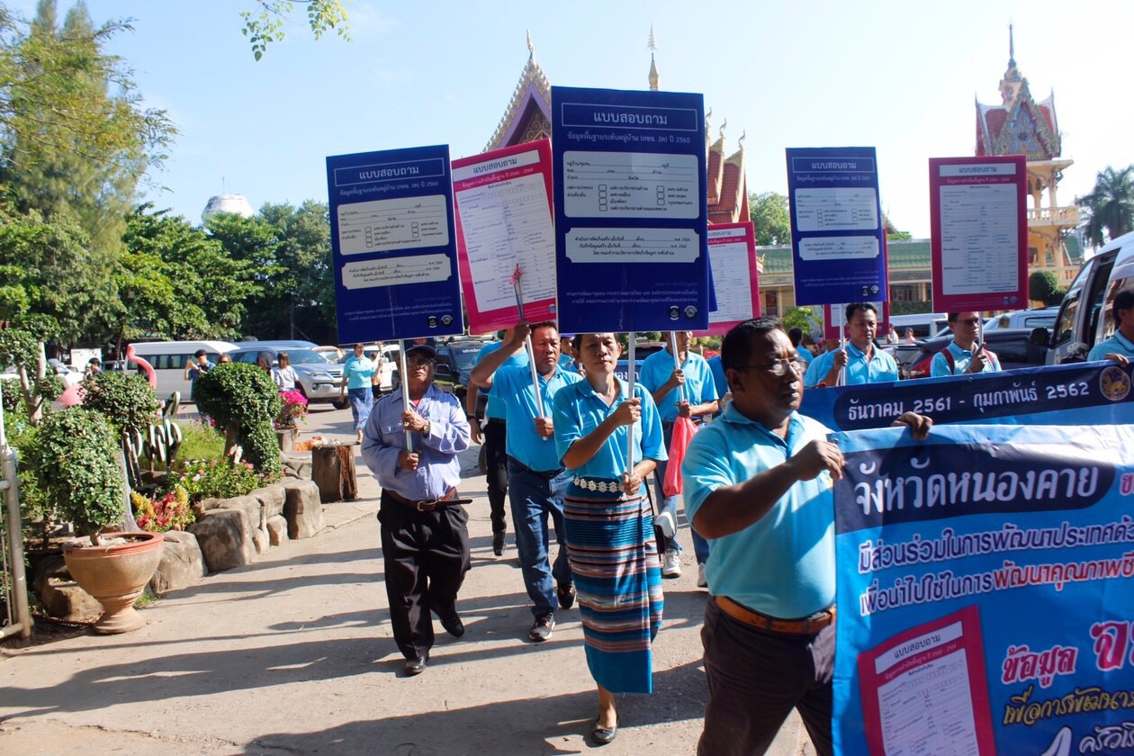 ผู้ว่าราชการจังหวัดหนองคาย – เชิญชวน พี่น้องชาวไทย ให้ข้อมูลแก่ อาสาสมัครจัดเก็บ จปฐ. ปี 2562