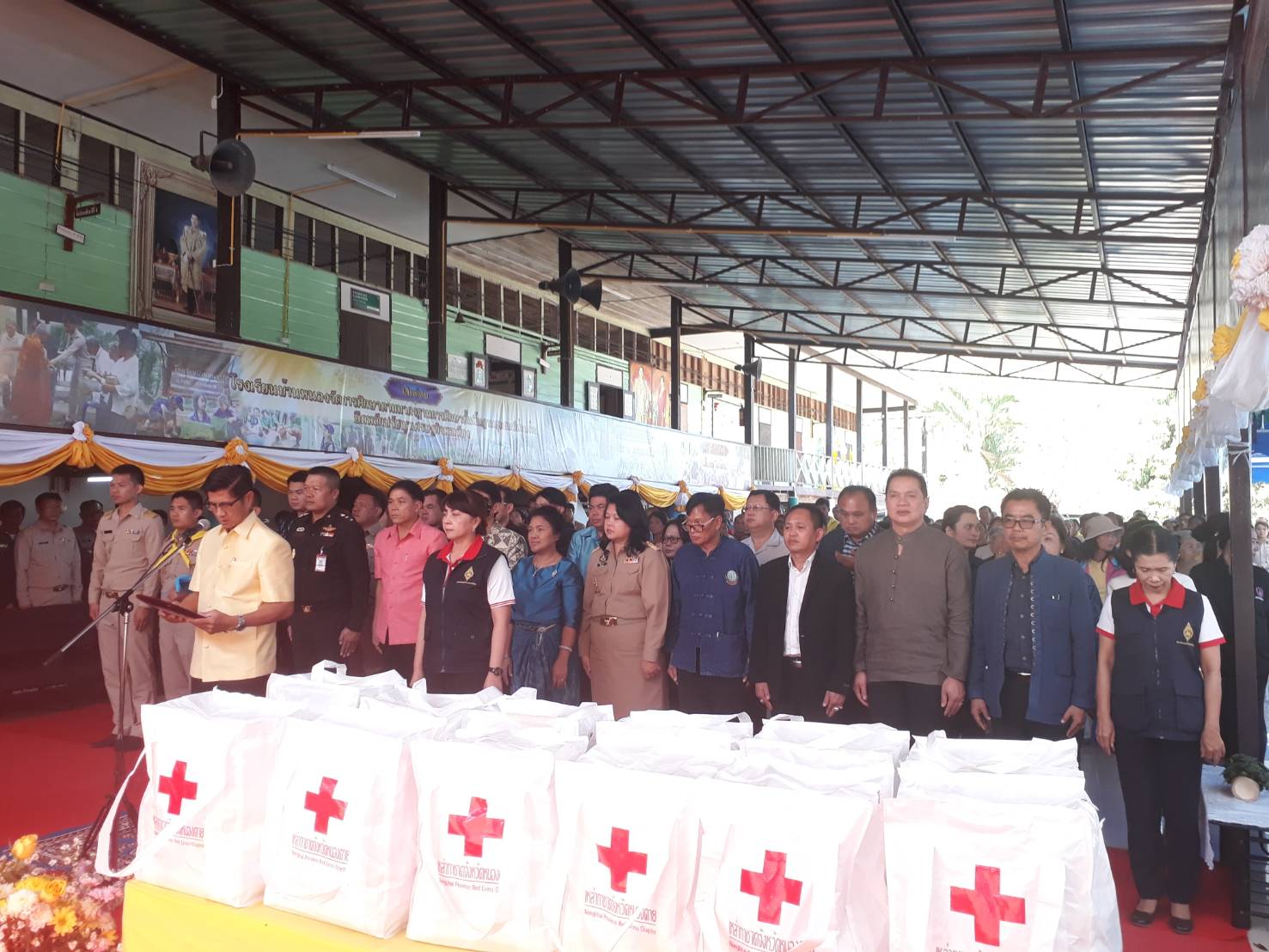 หนองคาย เปิดโครงการปกป้องและเชิดชูสถาบันพระมหากษัตริย์และหน่วยบำบัดทุกข์ บำรุงสุข จังหวัดหนองคาย