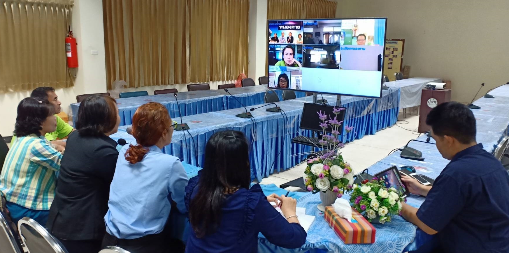 พช.หนองคาย ติดตาม สนับสนุนผลการดำเนินงานพัฒนาชุมชน ประจำเดือนกุมภาพันธ์ 2562 ผ่านระบบห้องประชุมออนไลน์ (Sessioncall)