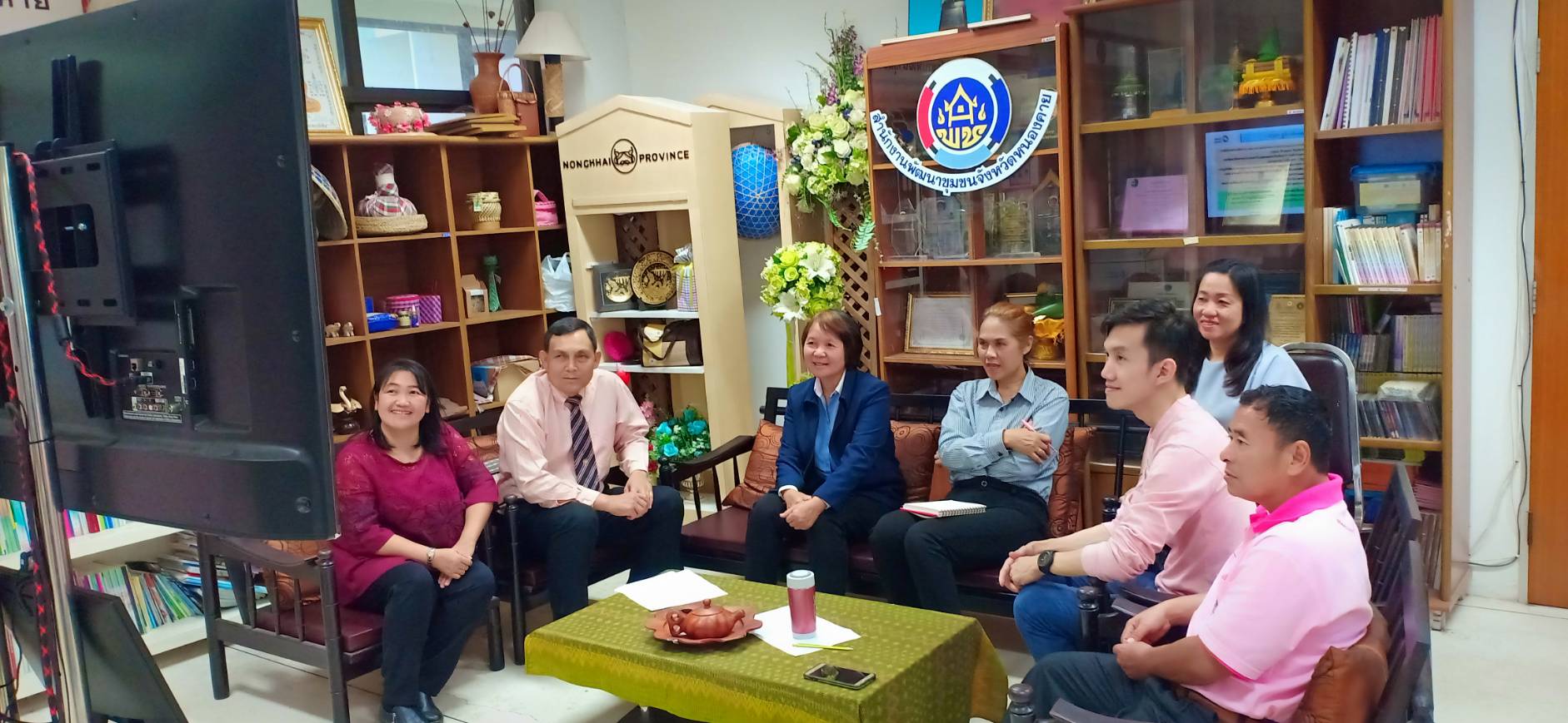 พช.หนองคาย รับชมการประชุมกรมฯ ผ่านระบบคอนเฟอเร้นท์