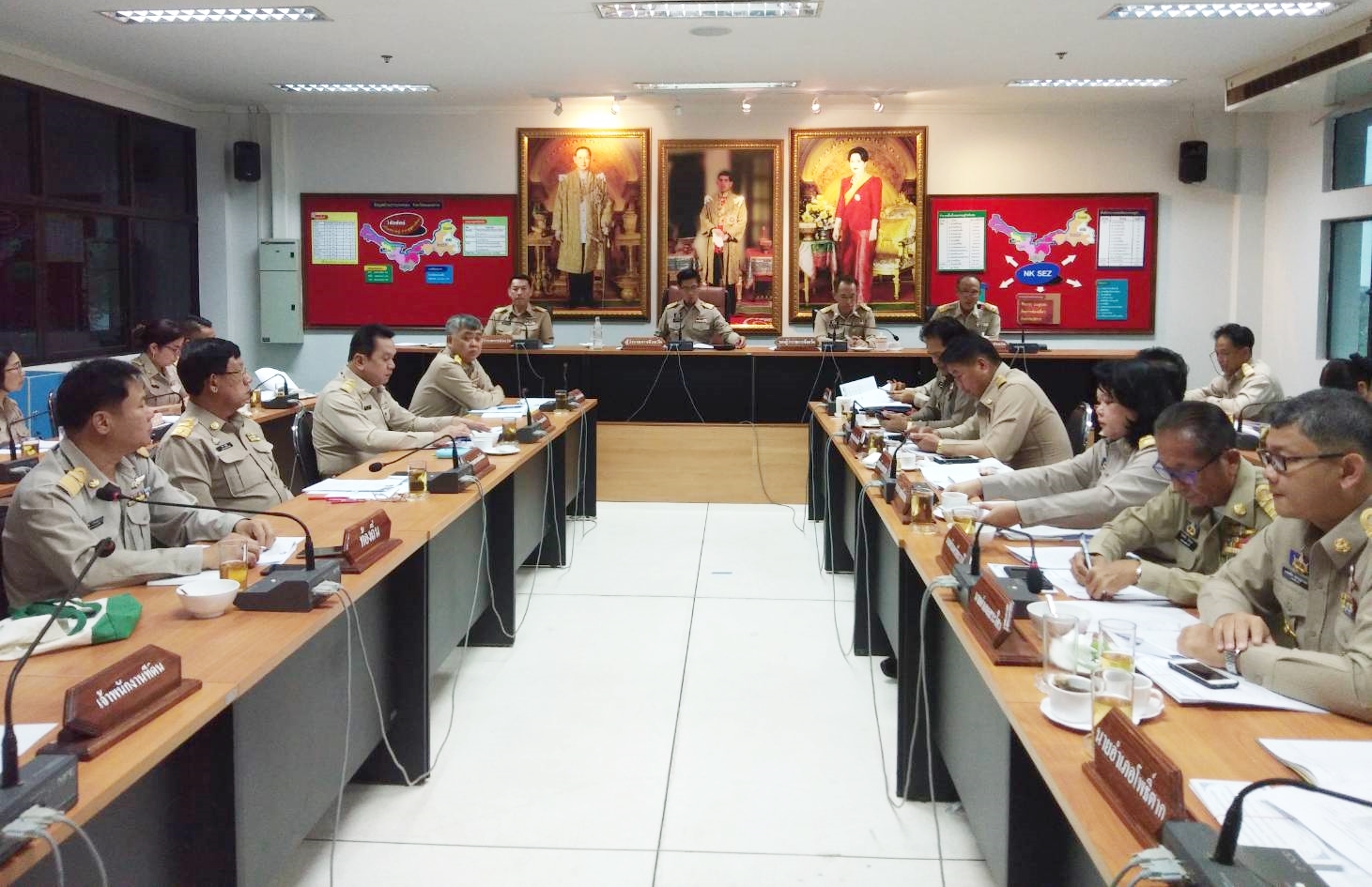 พจ.หนองคาย ร่วมประชุมนายอำเภอและหัวหน้าส่วนราชการสังกัดกระทรวงมหาดไทยและประชุมกรมการจังหวัดและหัวหน้าส่วนราชการประจำจังหวัด