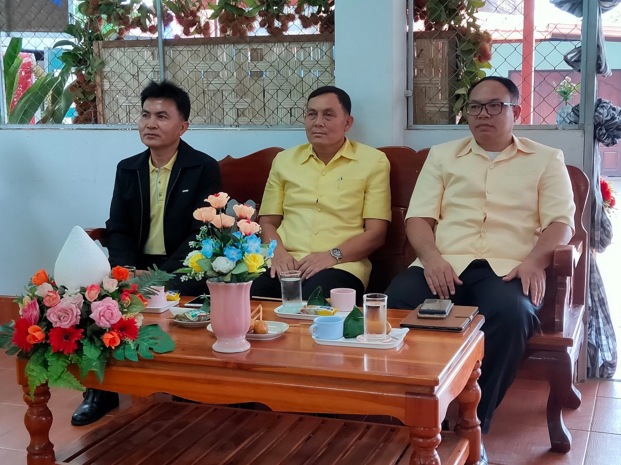 คณะกรรมการคัดสรรกิจกรรมพัฒนาชุมชนดีเด่น ระดับจังหวัด จังหวัดหนองคาย ลงพื้นที่คัดสรรหมู่บ้านเศรษฐกิจพอเพียง “อยู่เย็น เป็นสุข” ณ บ้านสังกะลี หมู่ที่ 5 ตำบลแก้งไก่อำเภอสังคม