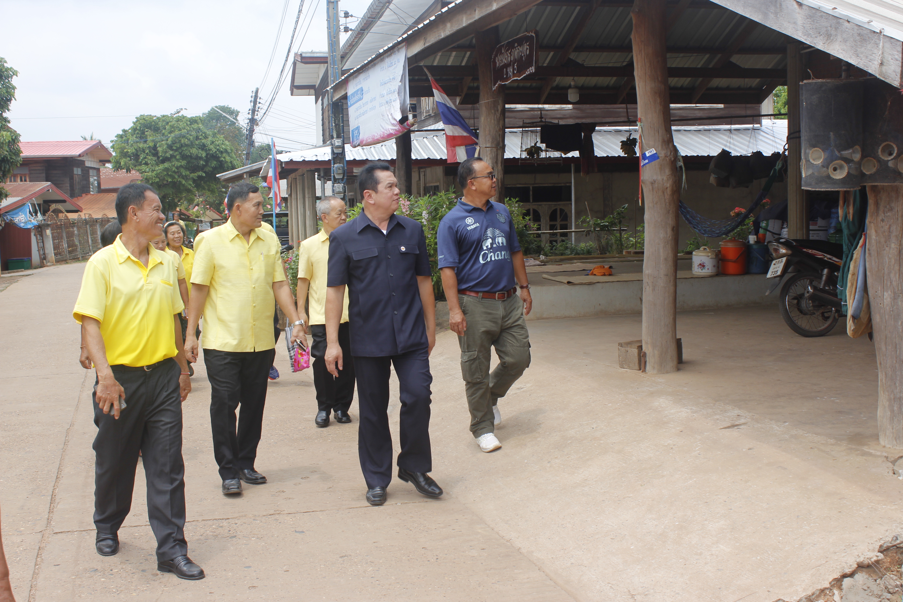 คณะกรรมการคัดสรรกิจกรรมพัฒนาชุมชนดีเด่น ระดับจังหวัด จังหวัดหนองคาย ลงพื้นที่คัดสรรหมู่บ้านเศรษฐกิจพอเพียง “อยู่เย็น เป็นสุข” ณ บ้านสังกะลี หมู่ที่ 5 ตำบลแก้งไก่อำเภอสังคม